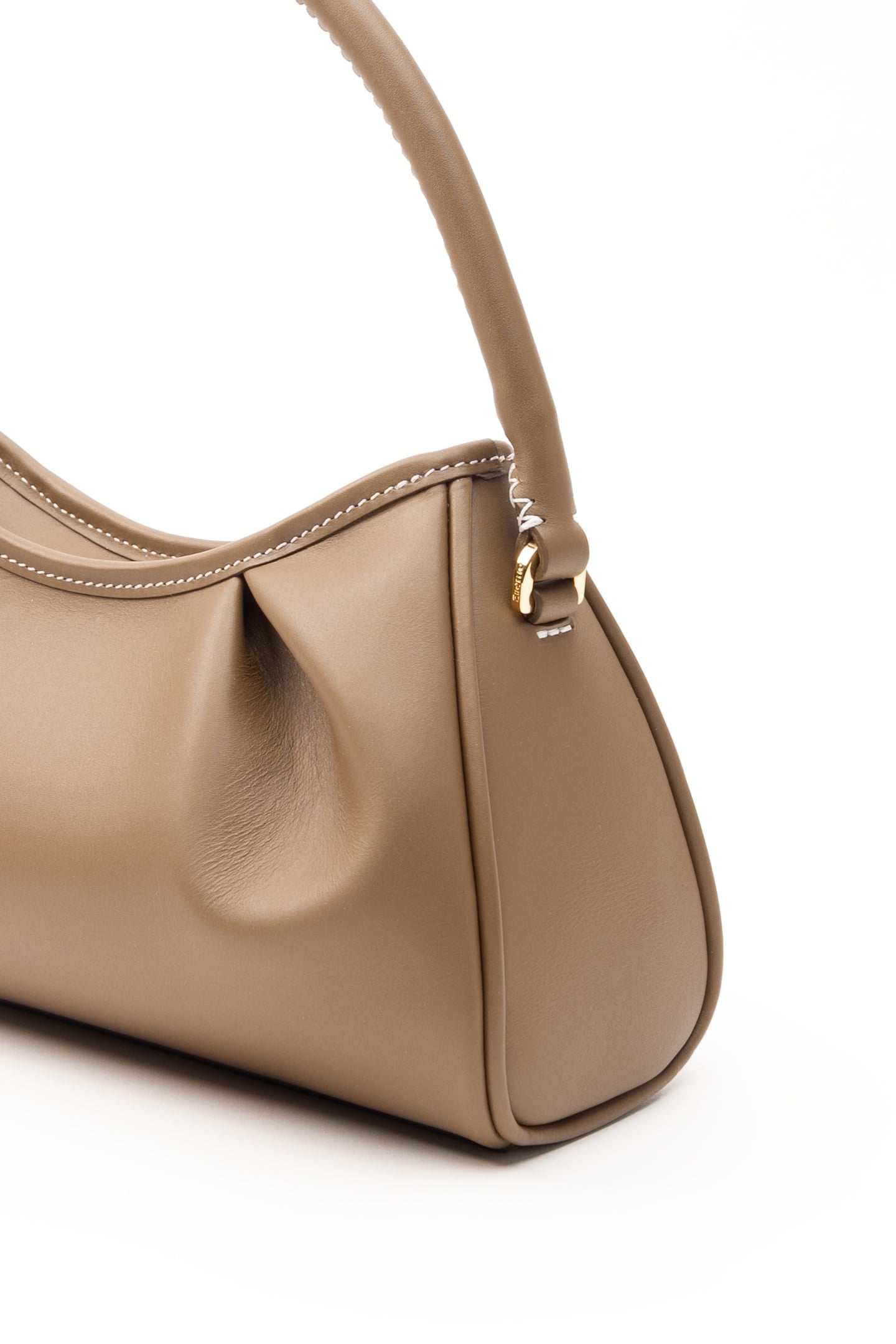 DIMPLE LEATHER ROCK/WHITE STITCHES 3