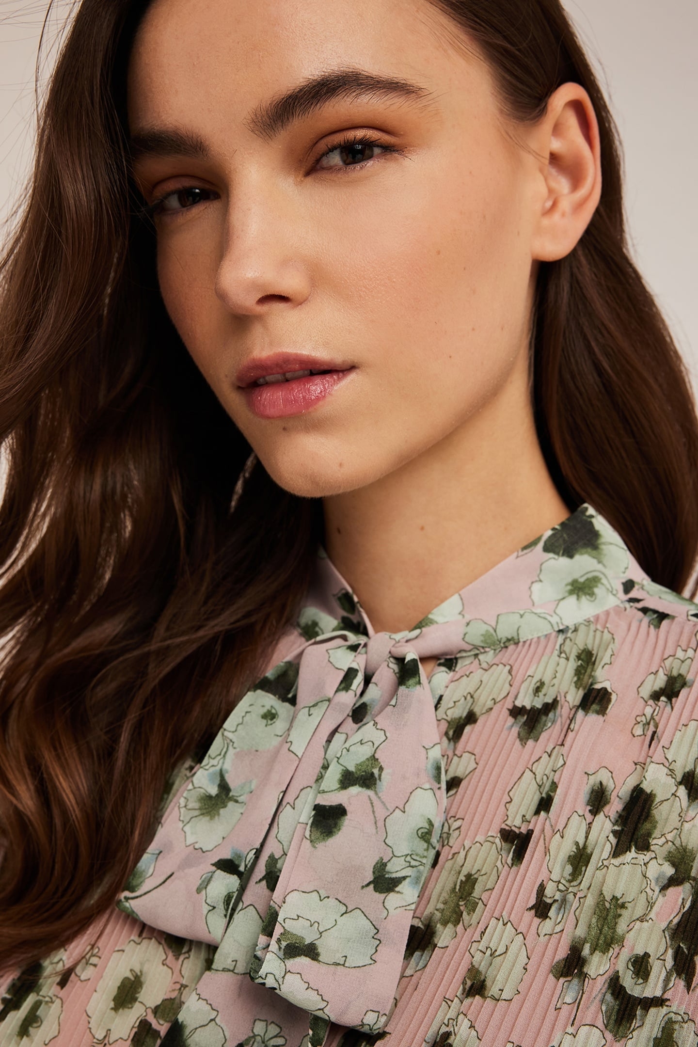 VOILE BLOUSE WITH FLOUNCES BURGUNDY 1