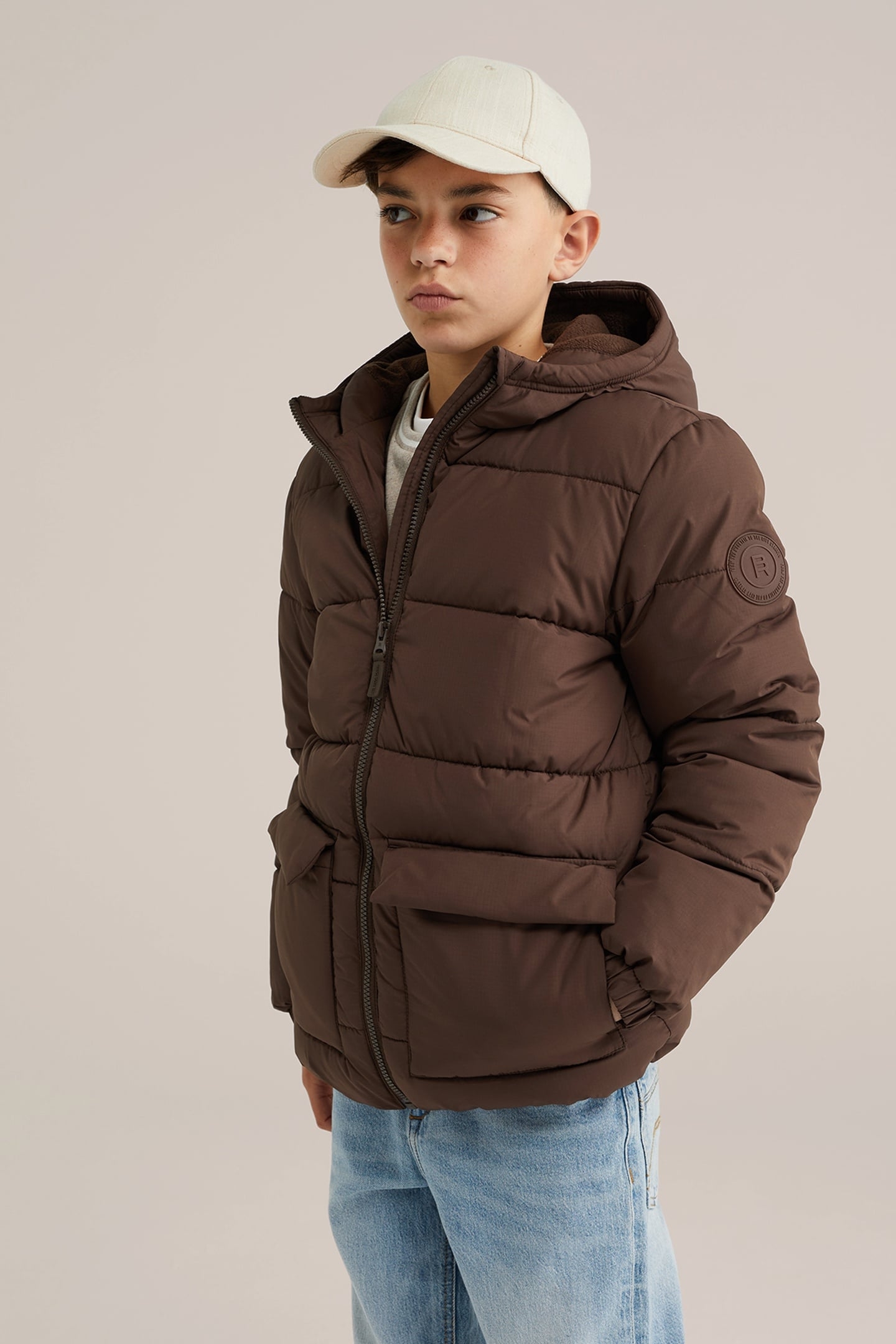 JACKET MIDLONG DARK BROWN 1