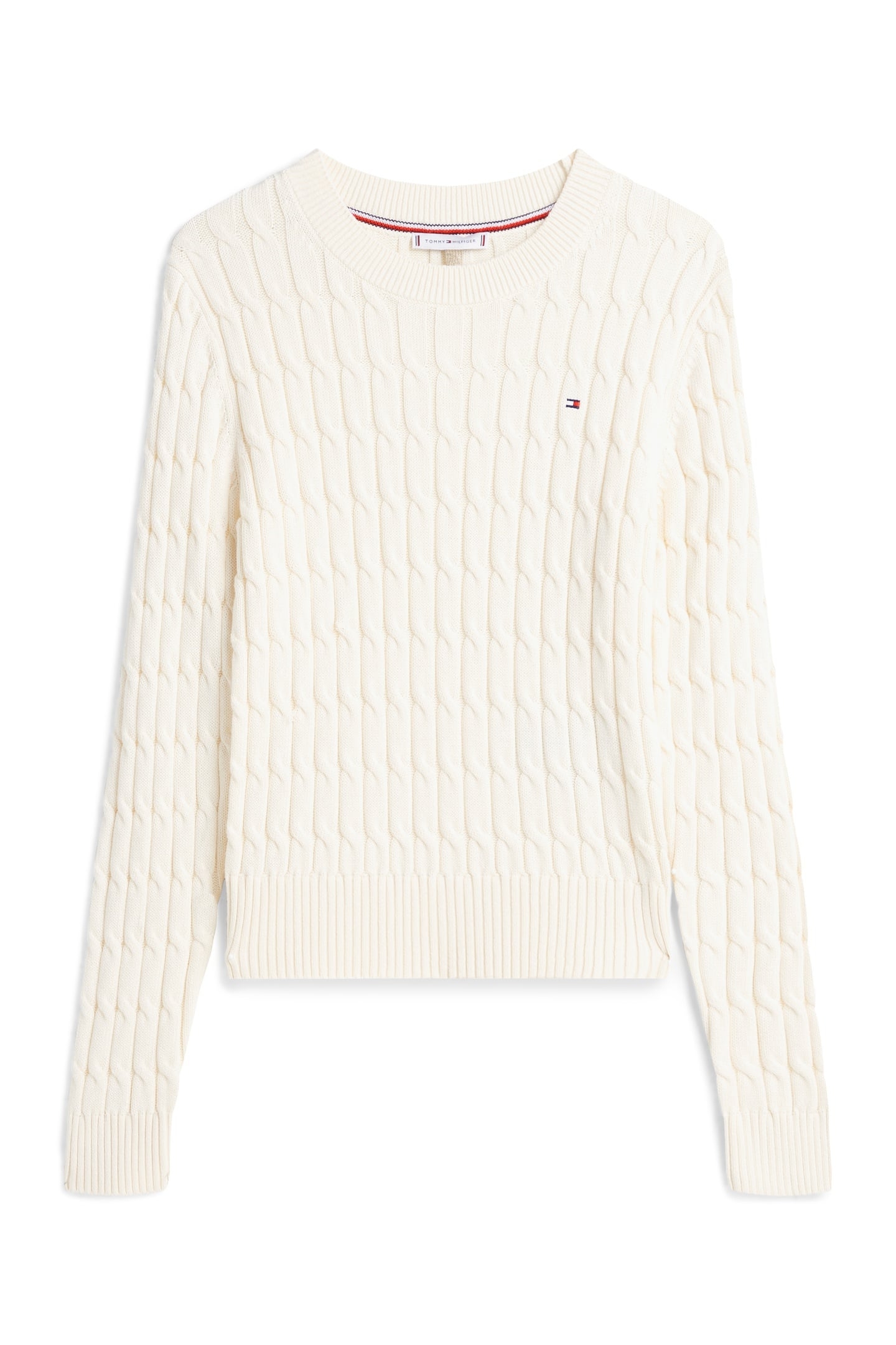 CABLE KNIT CREW NECK JUMPER CALICO 3