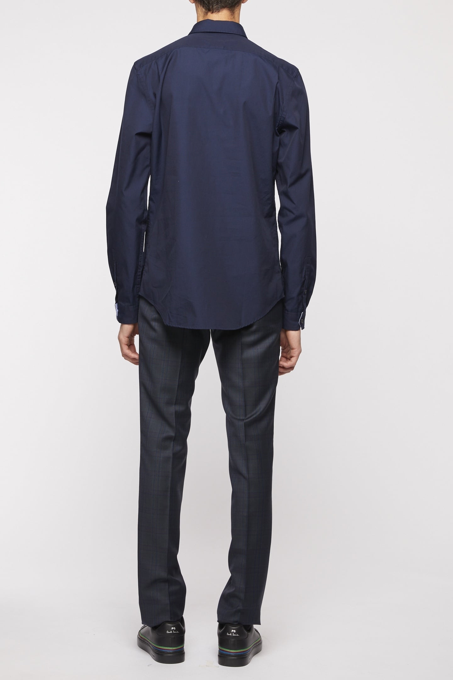 LS TAILORED BD SHIRT ZEBRA BADGE INKY BLUE 4