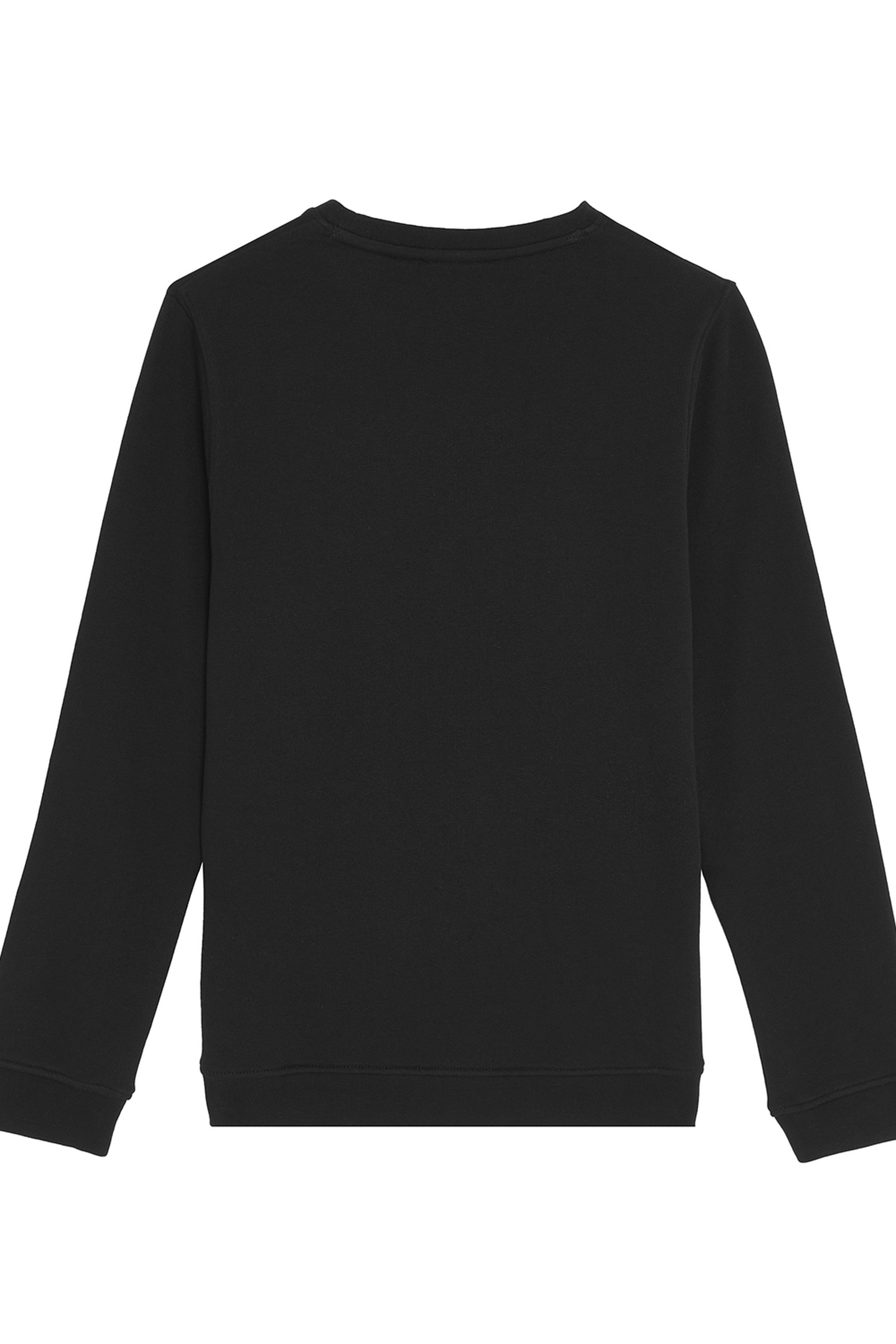 SCRIPT CREW NECK SWEATSHIRT JET BLACK 2