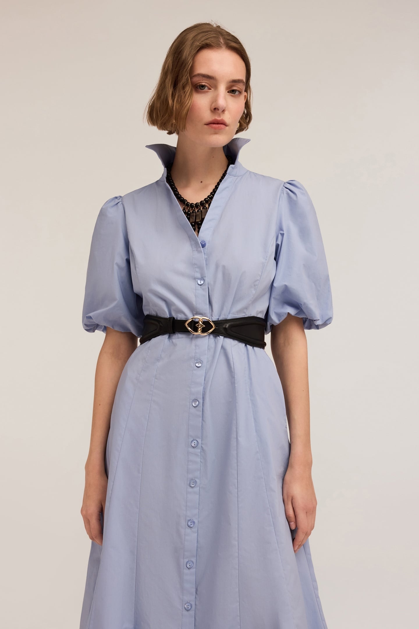 POPLIN CHEMISIER DRESS LIGHT BLUE 3