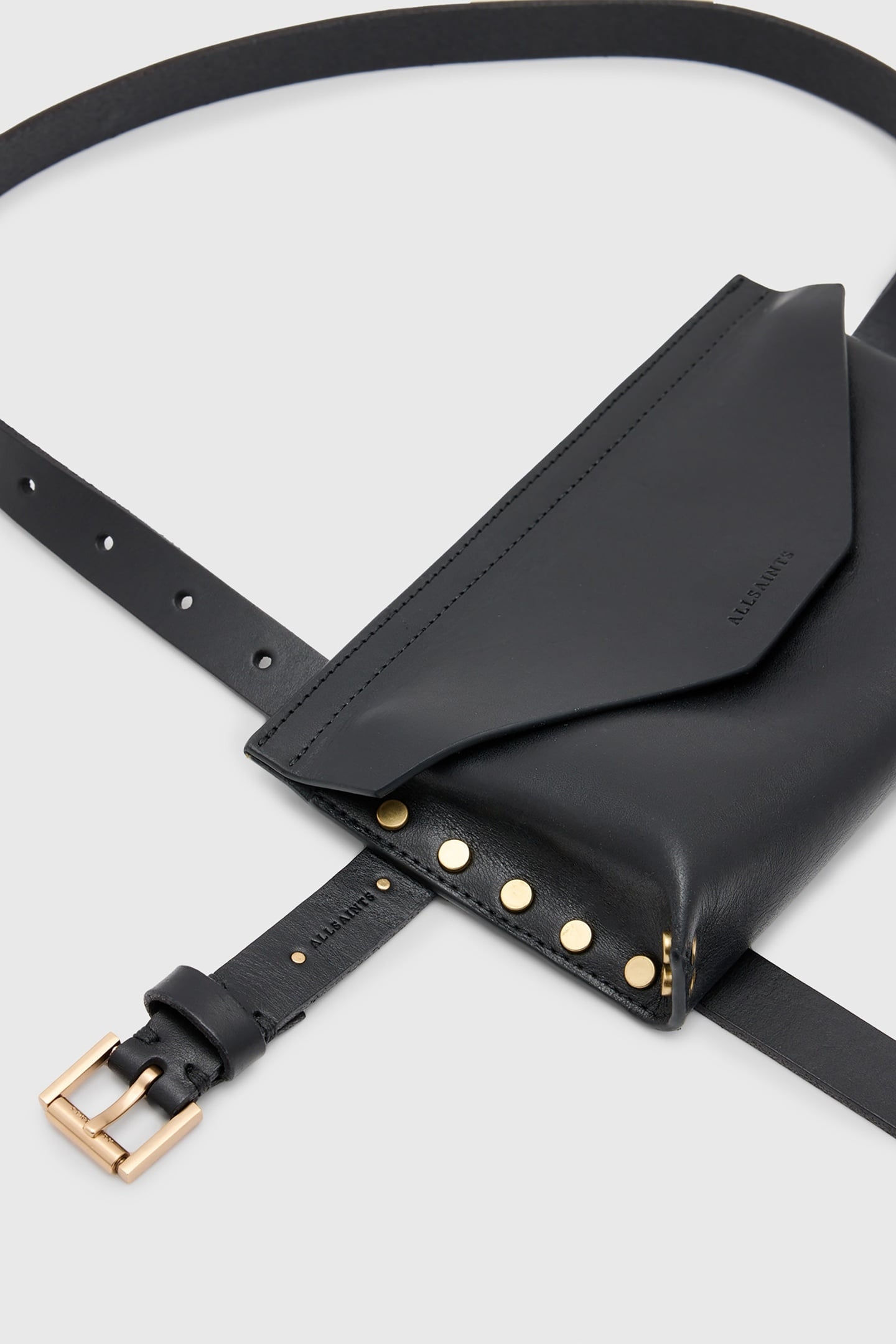 EDEN STUD BAG BELT BLACK/WARM BRASS 5