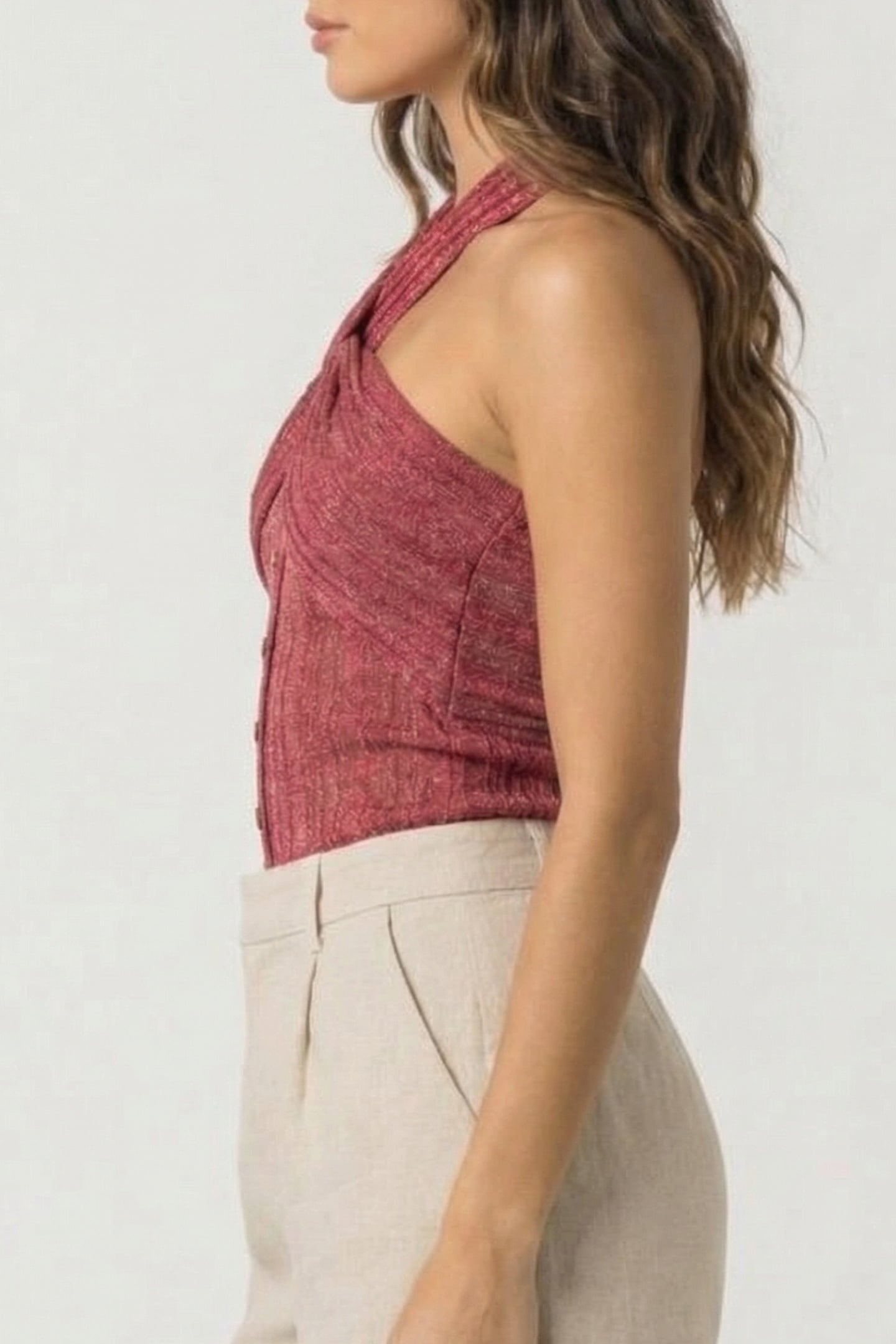 MARCIANO BY GUESS GIA SWEATER TOP FLOWERING PEONY LURE 3