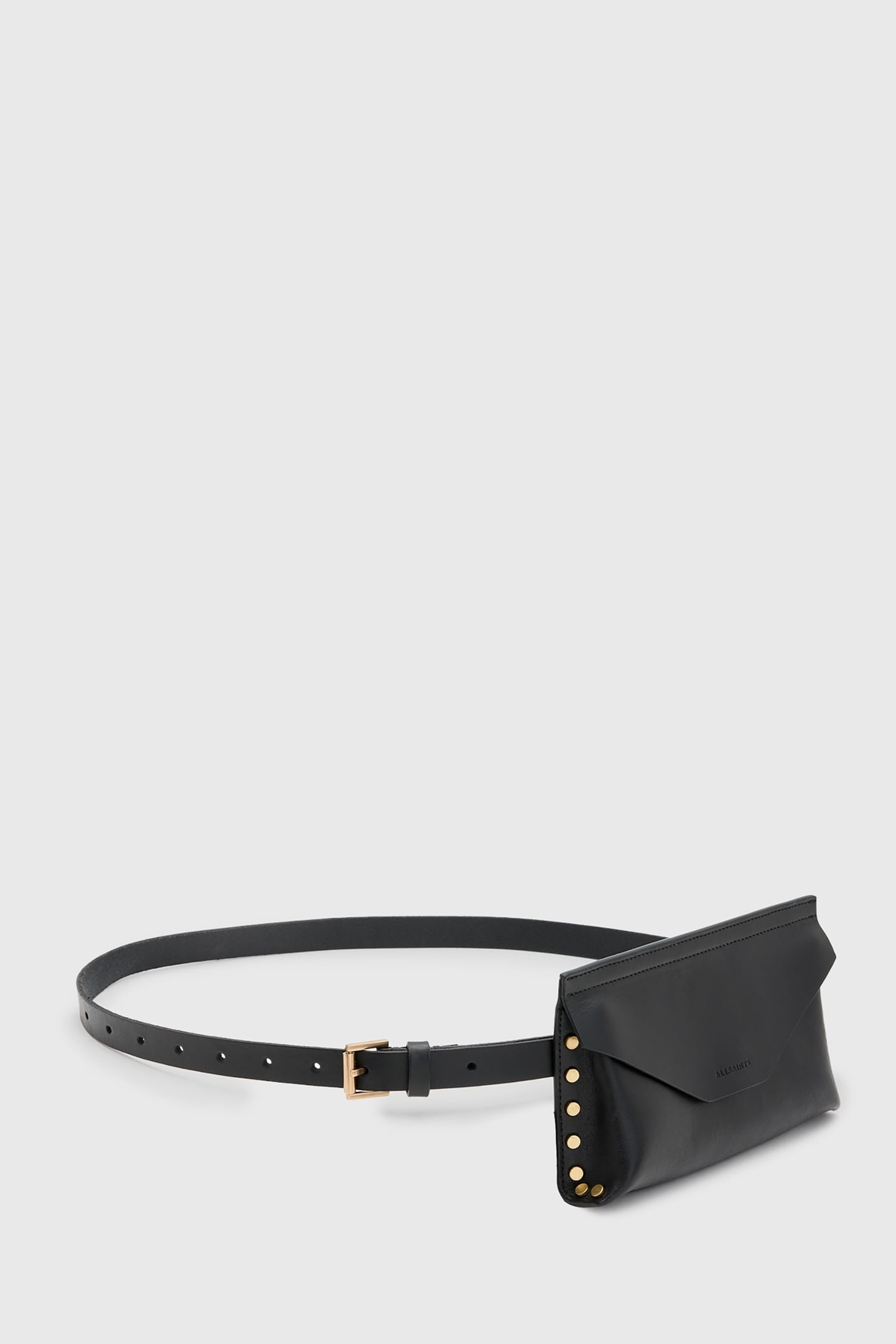 EDEN STUD BAG BELT BLACK/WARM BRASS 2