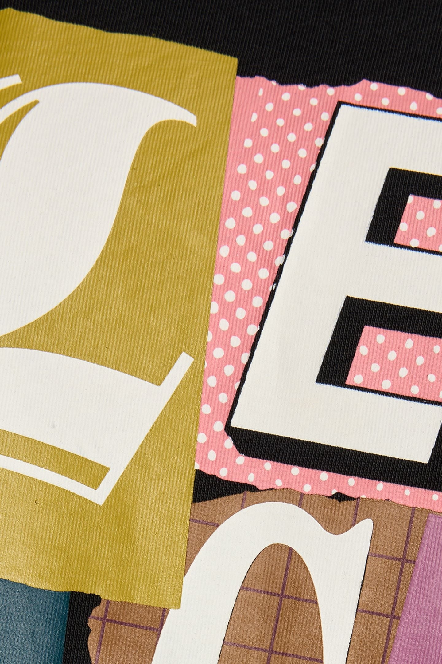 PAPER LETTERS GRAPHIC T-SHIRT JET BLACK 6