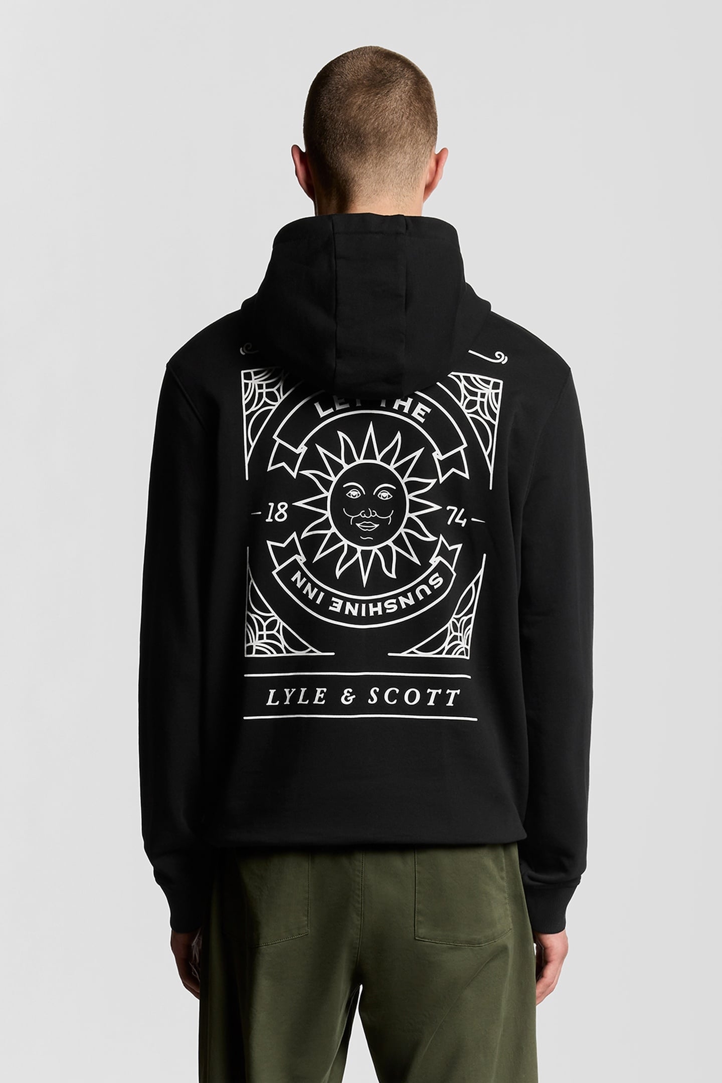 SUNSHINE INN GRAPHIC HOODIE JET BLACK 3