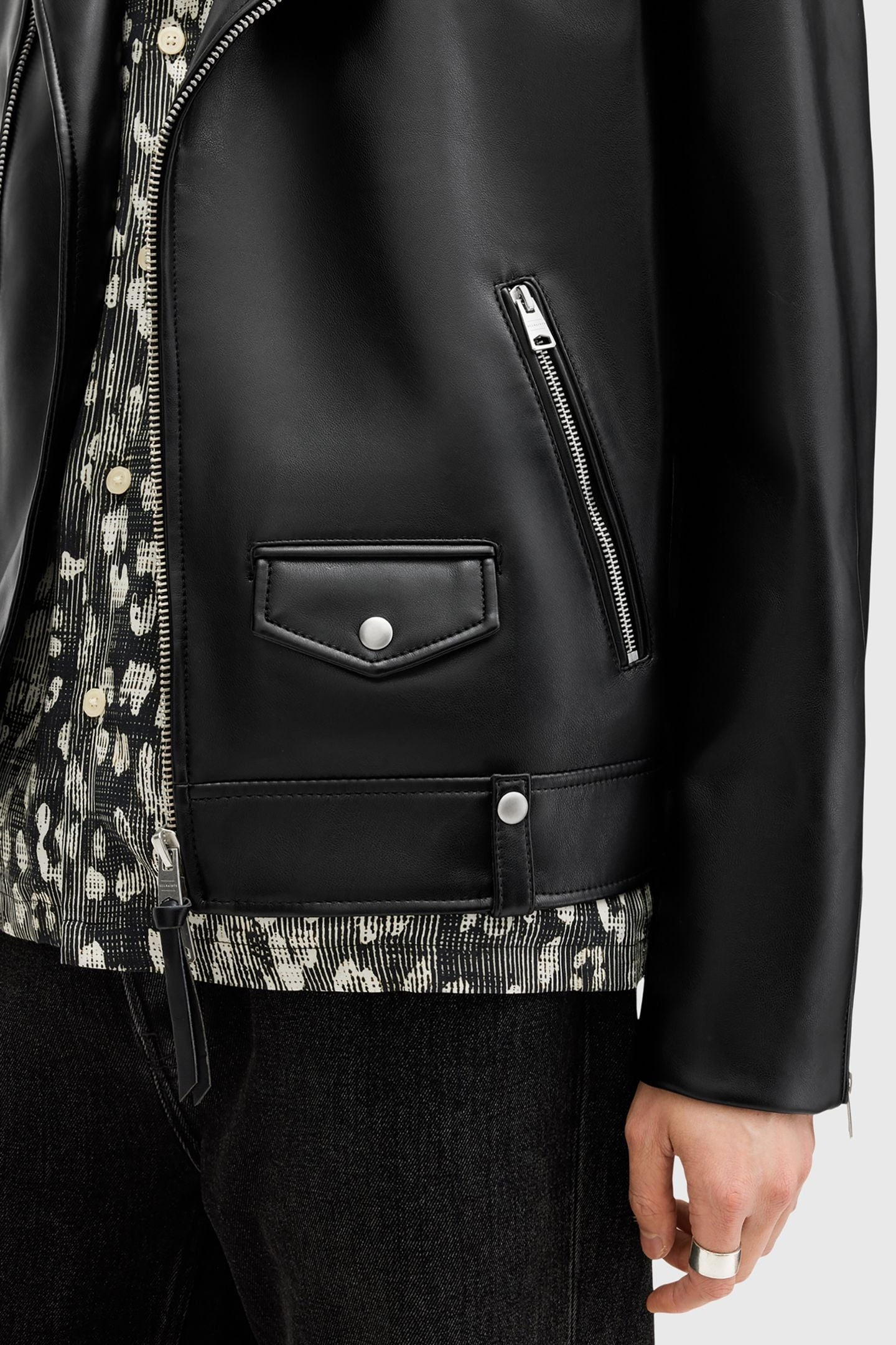 MILO FAUX BIKER BLACK 8