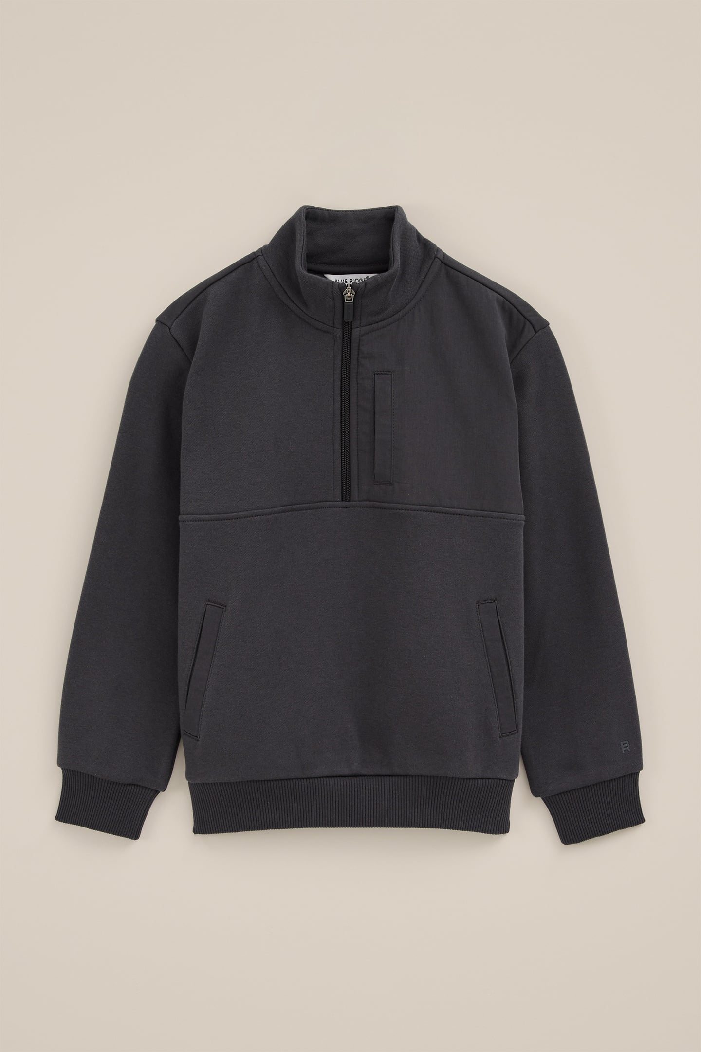 HALFWAY ZIPPER DARK GREY 3