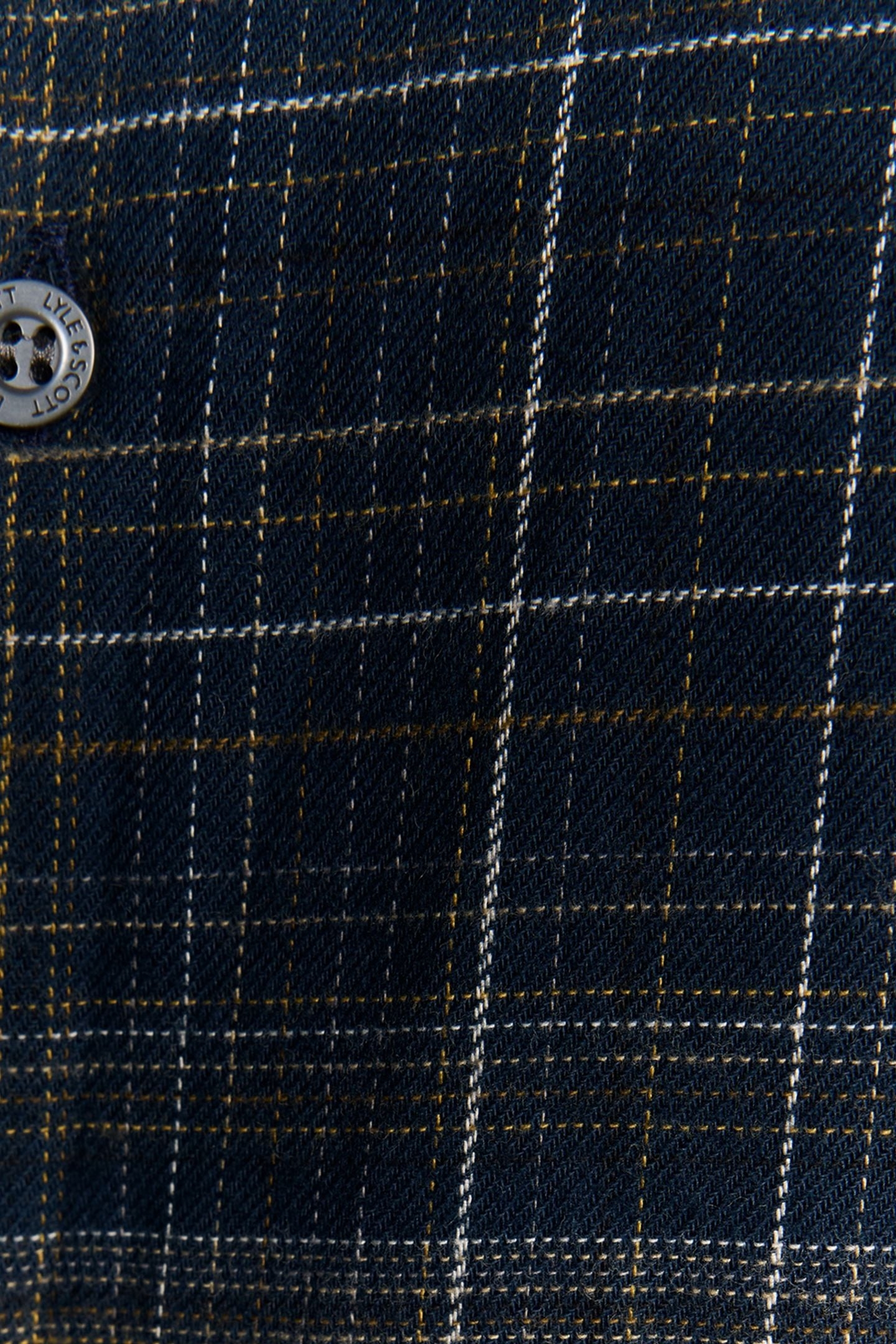 CHECKED FLANNEL SHIRT DARK NAVY/TREE GREEN 6