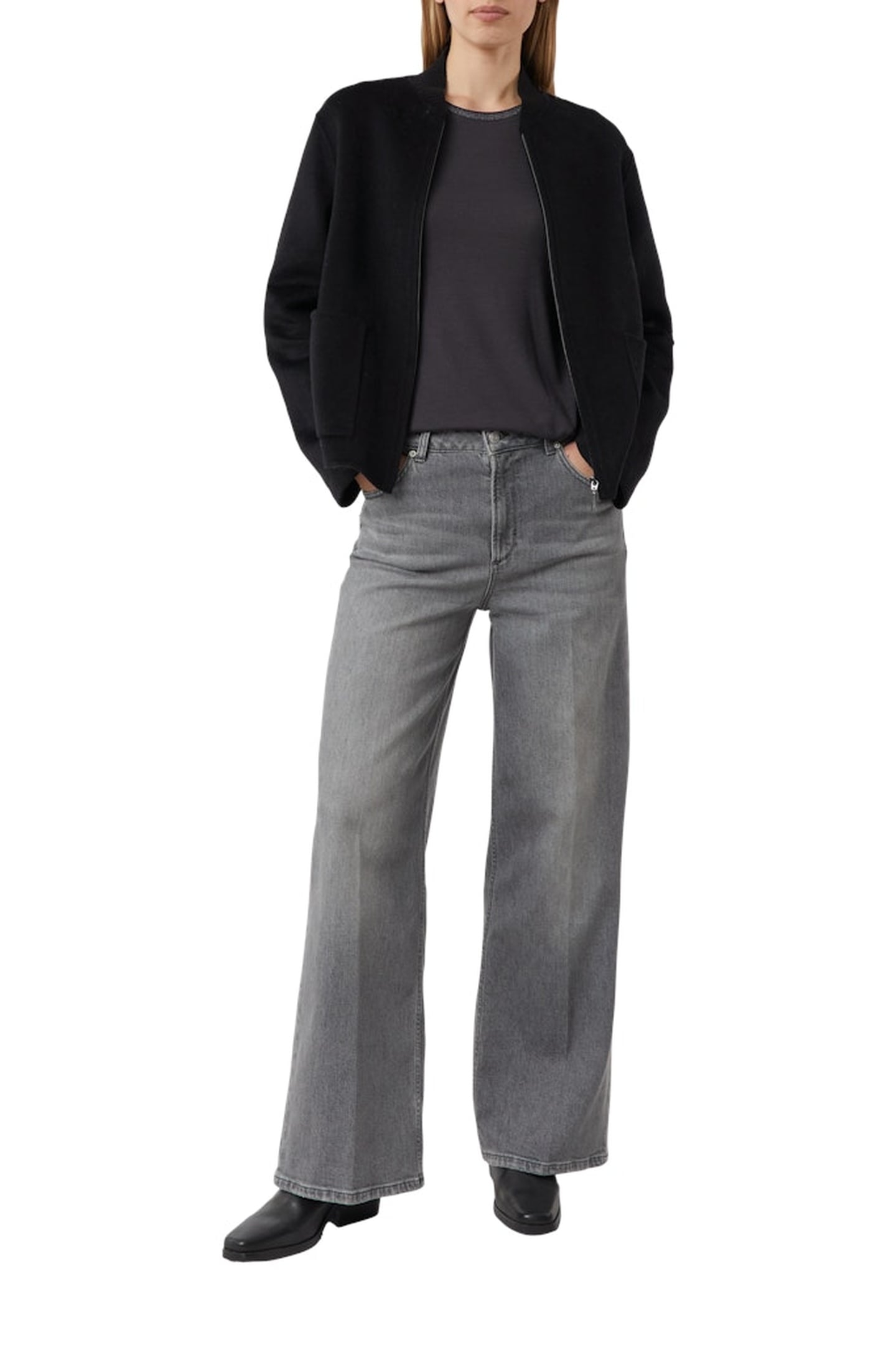 COMMA T-SHIRTS GREY/BLACK 1