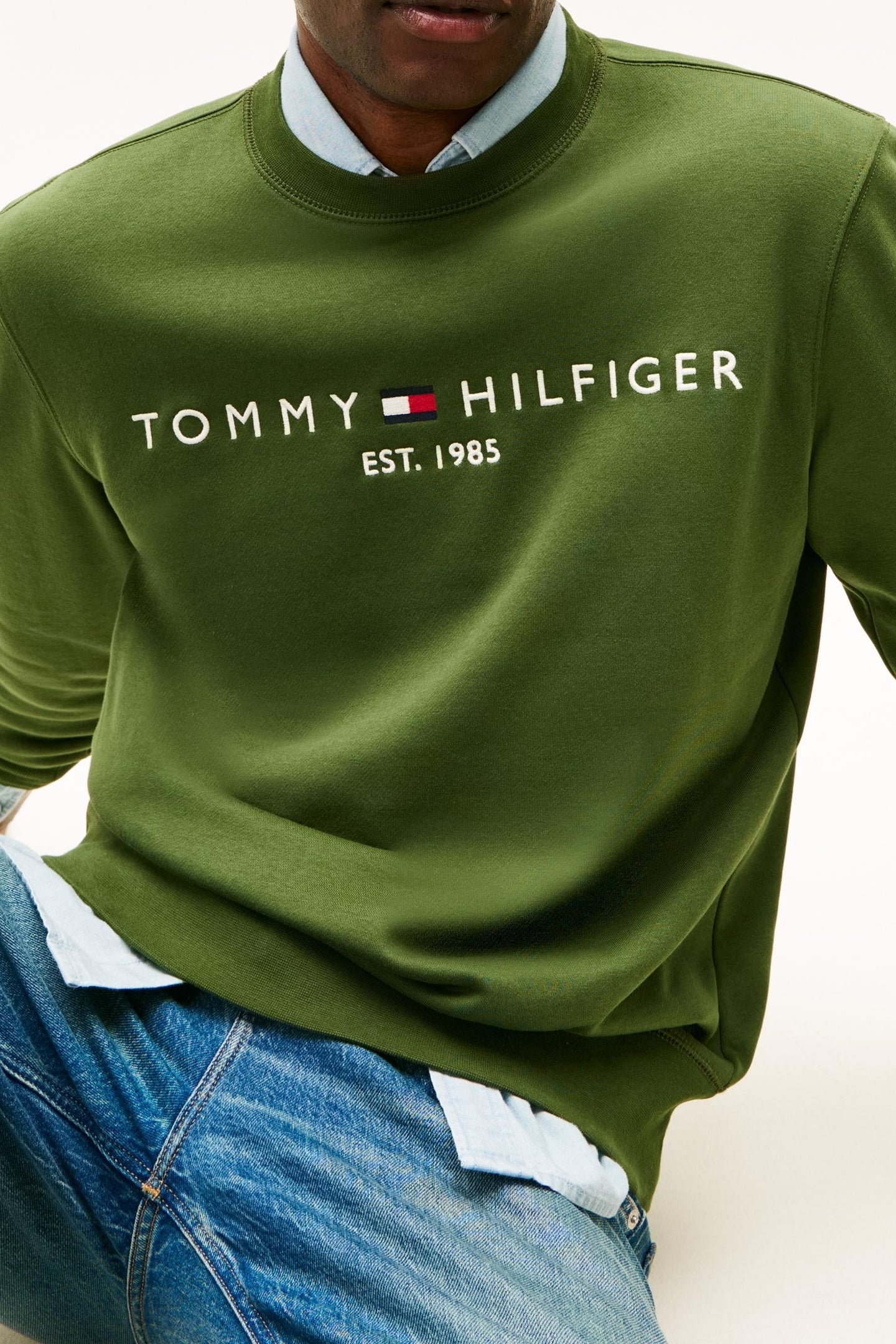 TOMMY LOGO SWEATSHIRT MOUNTAIN PINE 4