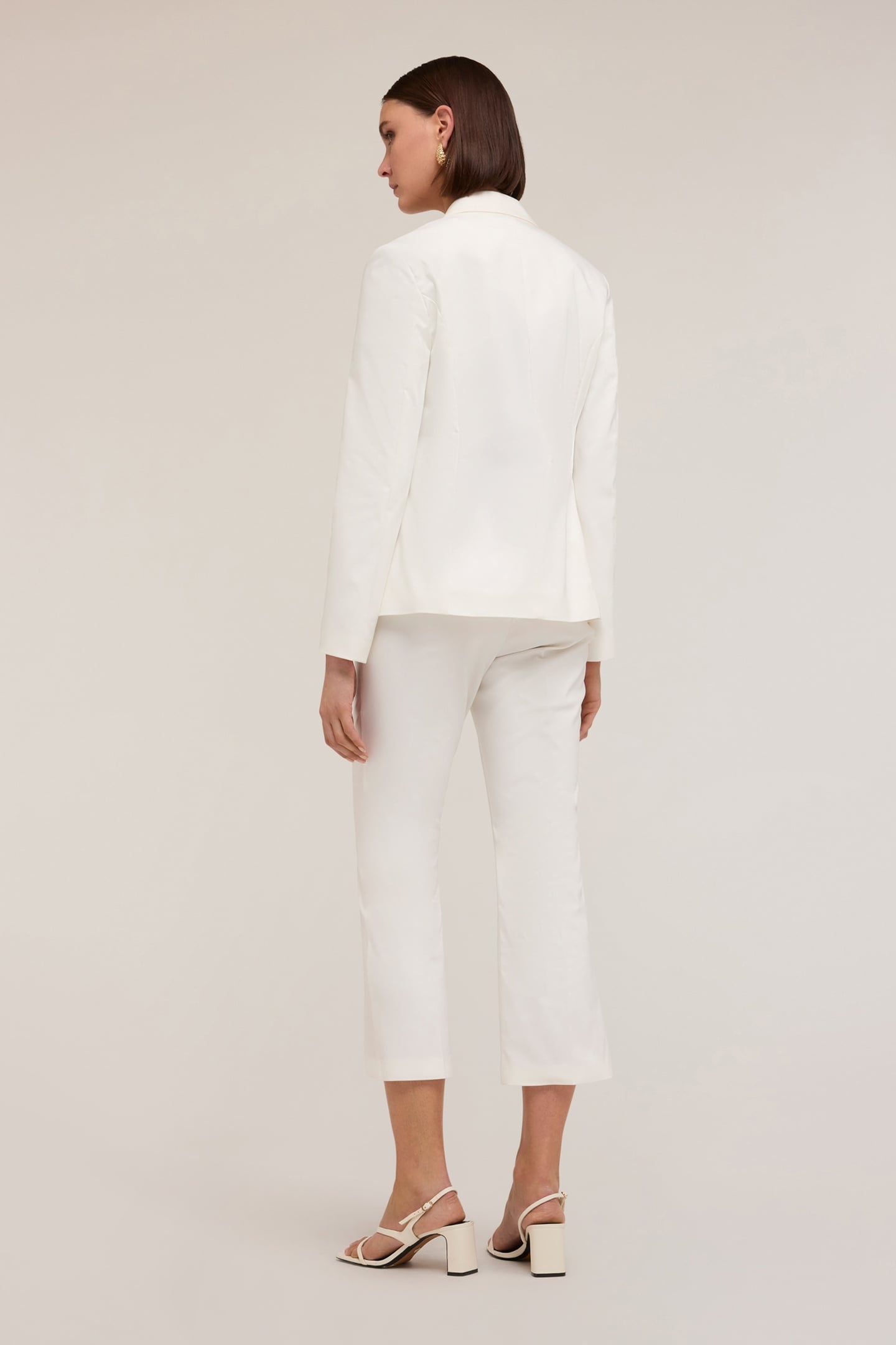 SINGLE-BREASTED BLAZER IN TECHNICAL COTTON WHITE 7