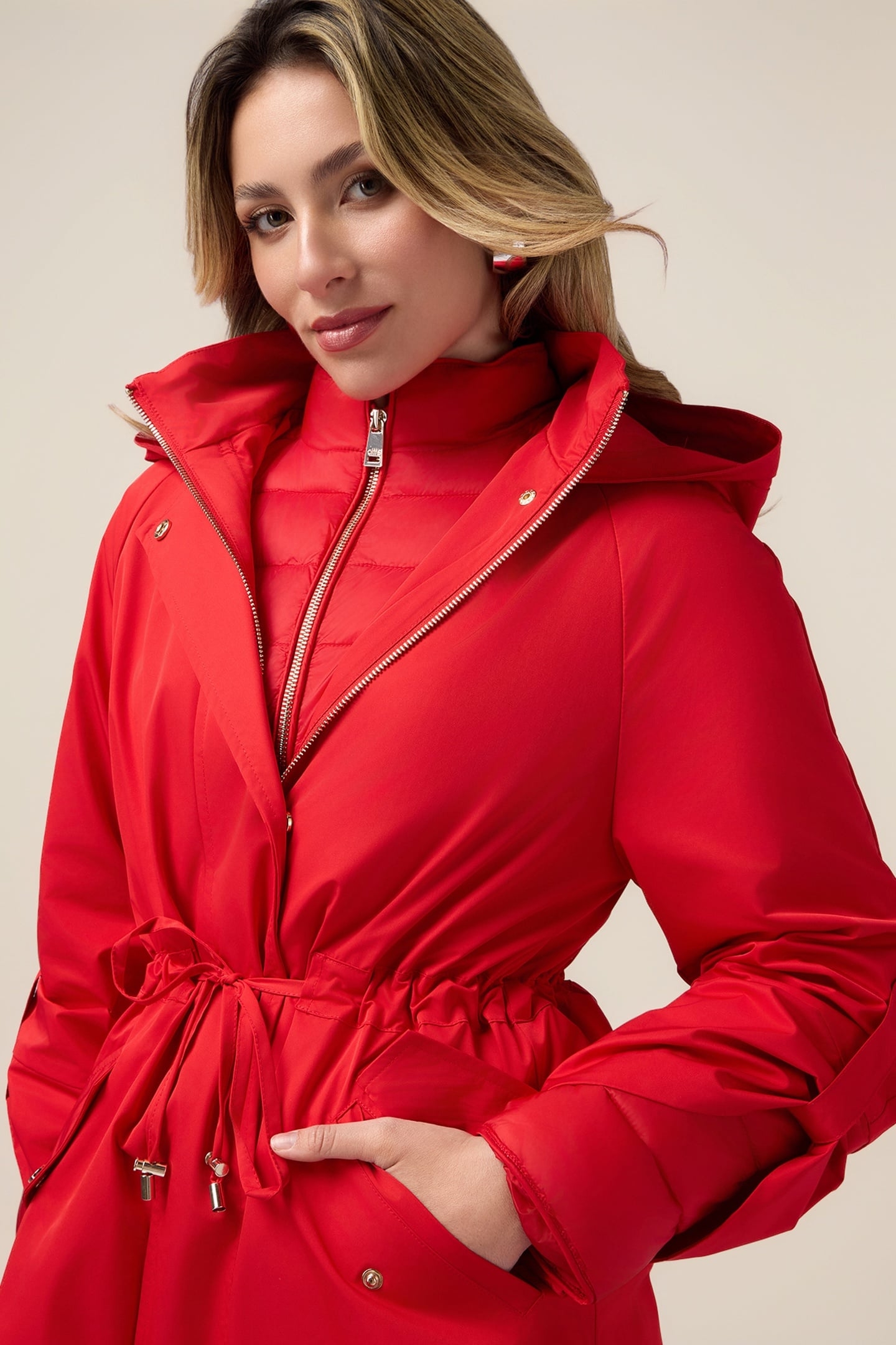 PARKA WITH MATCHING DOWN JACKET RED 7