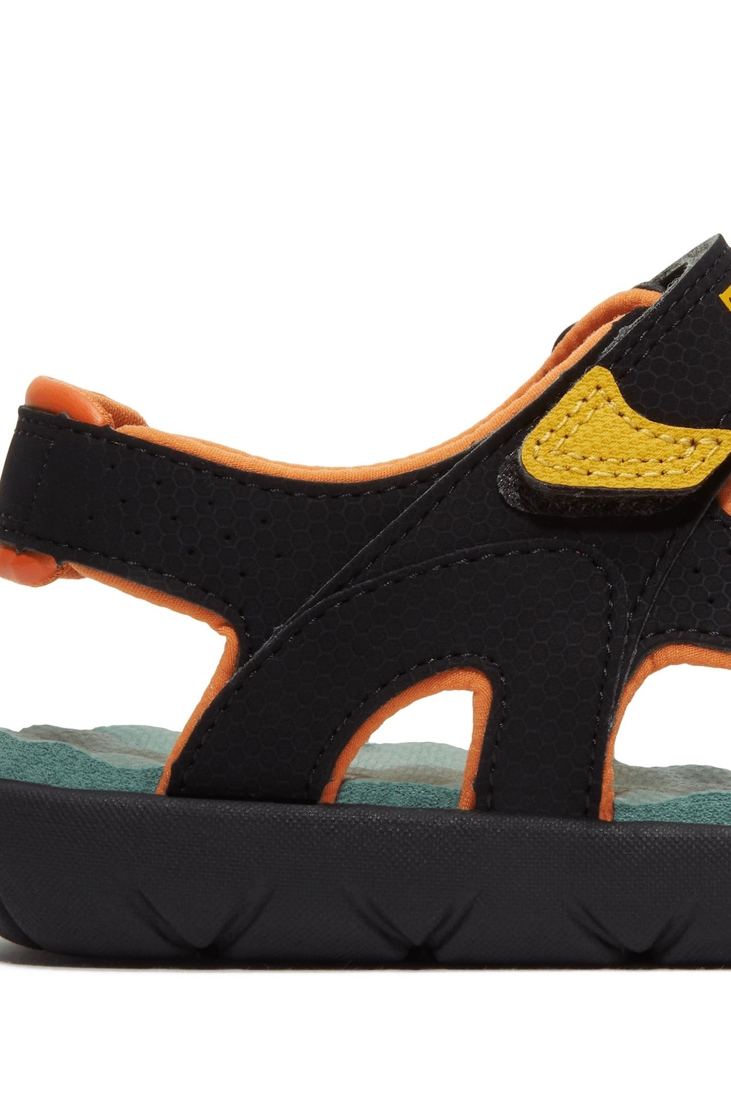 PERKINS ROW BACKSTRAP SANDAL BLACK W MEDIUM YELLOW 7