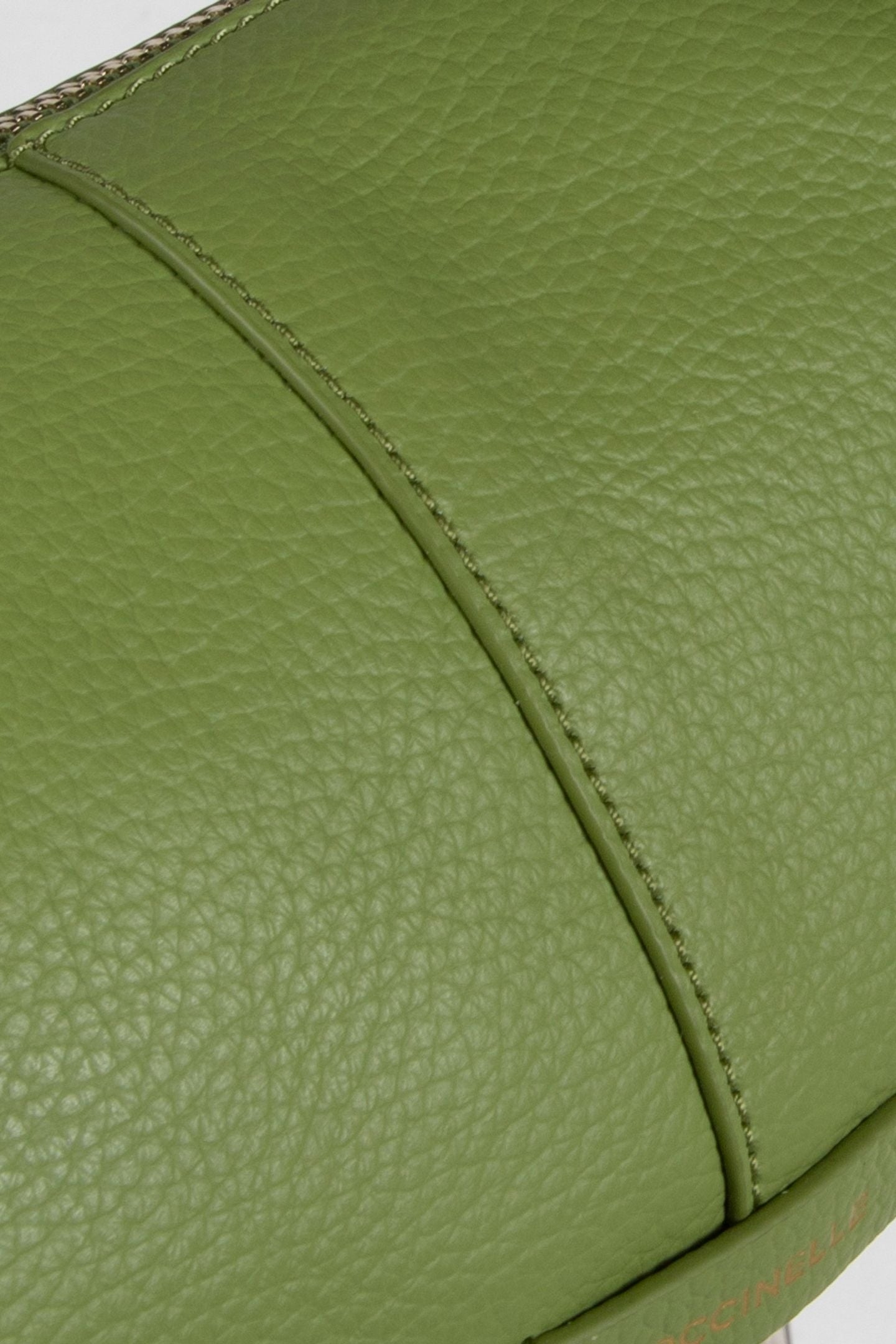 LEATHER SHOULDER BAG IN LIGHT GREEN 5