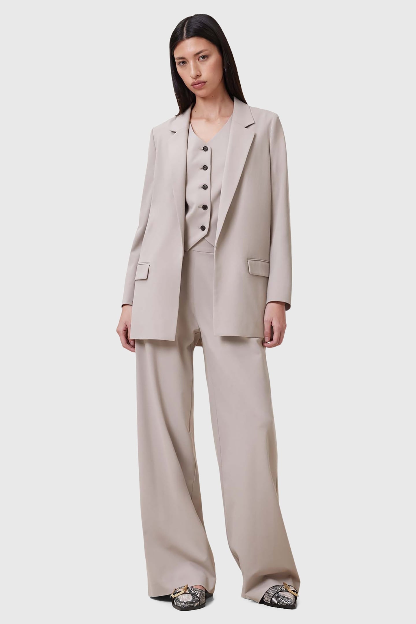 ALEIDA TRI BLAZER GREIGE BROWN 1