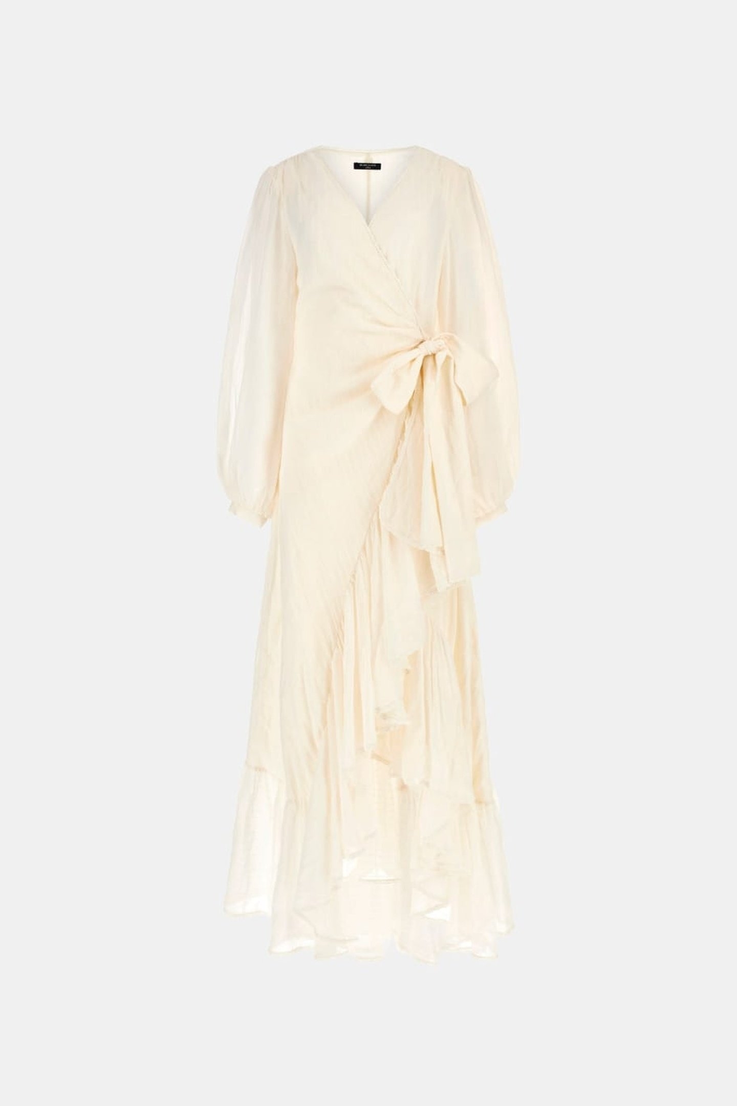 MARCIANO BY GUESS ELSA WRAP FLARE DRESS SANDY SHORE 3