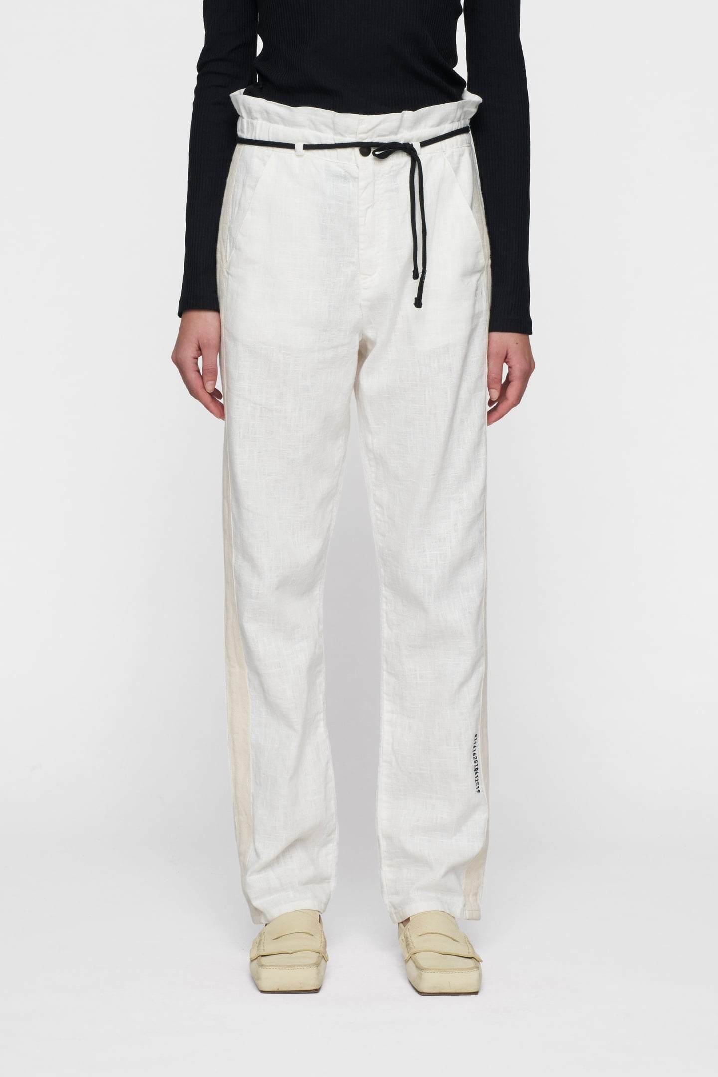 PAPERBAG PANTS ECRU 5