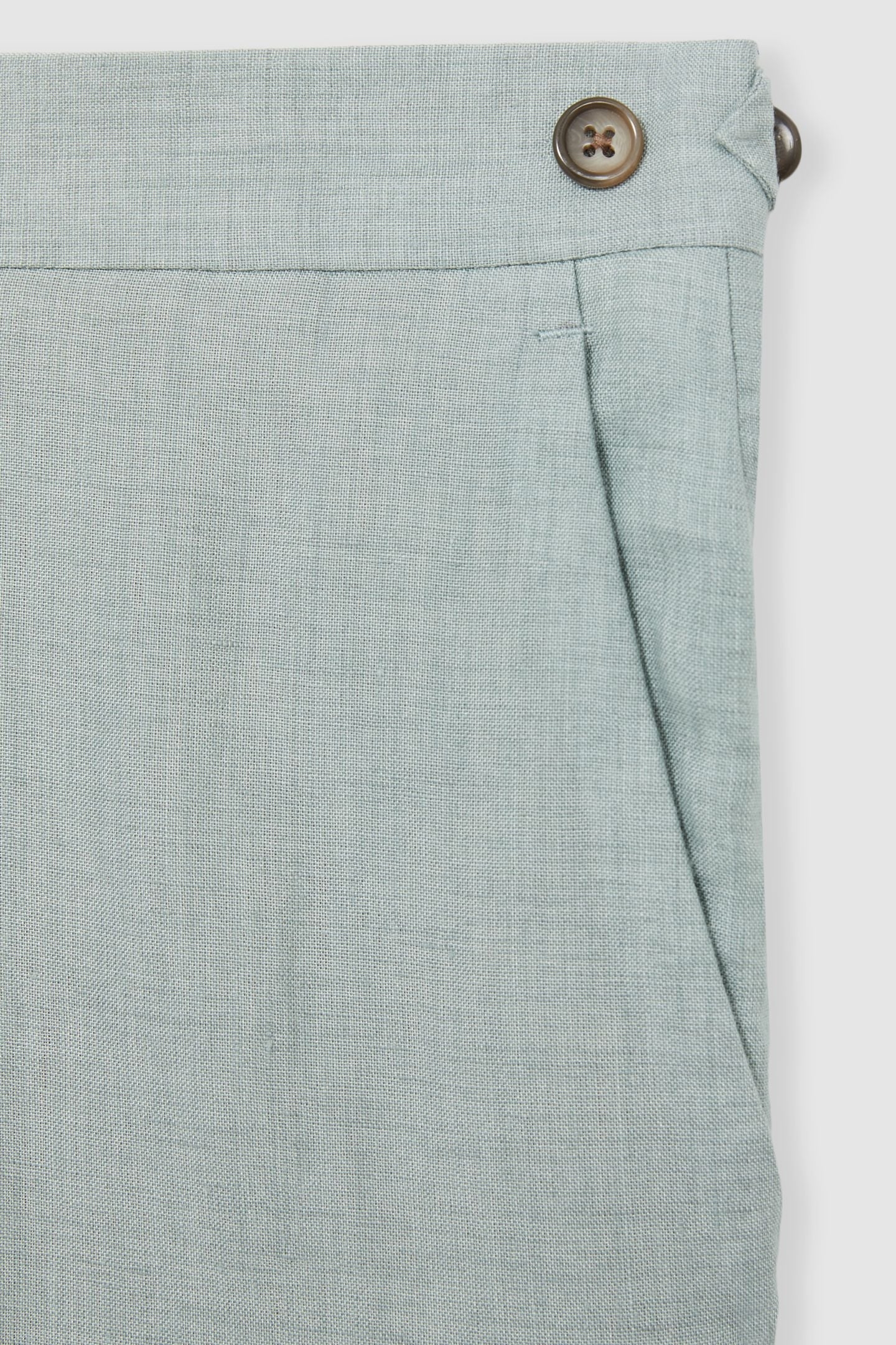 LINEN SLIM MIXER TROUSER OCEAN GREEN 7