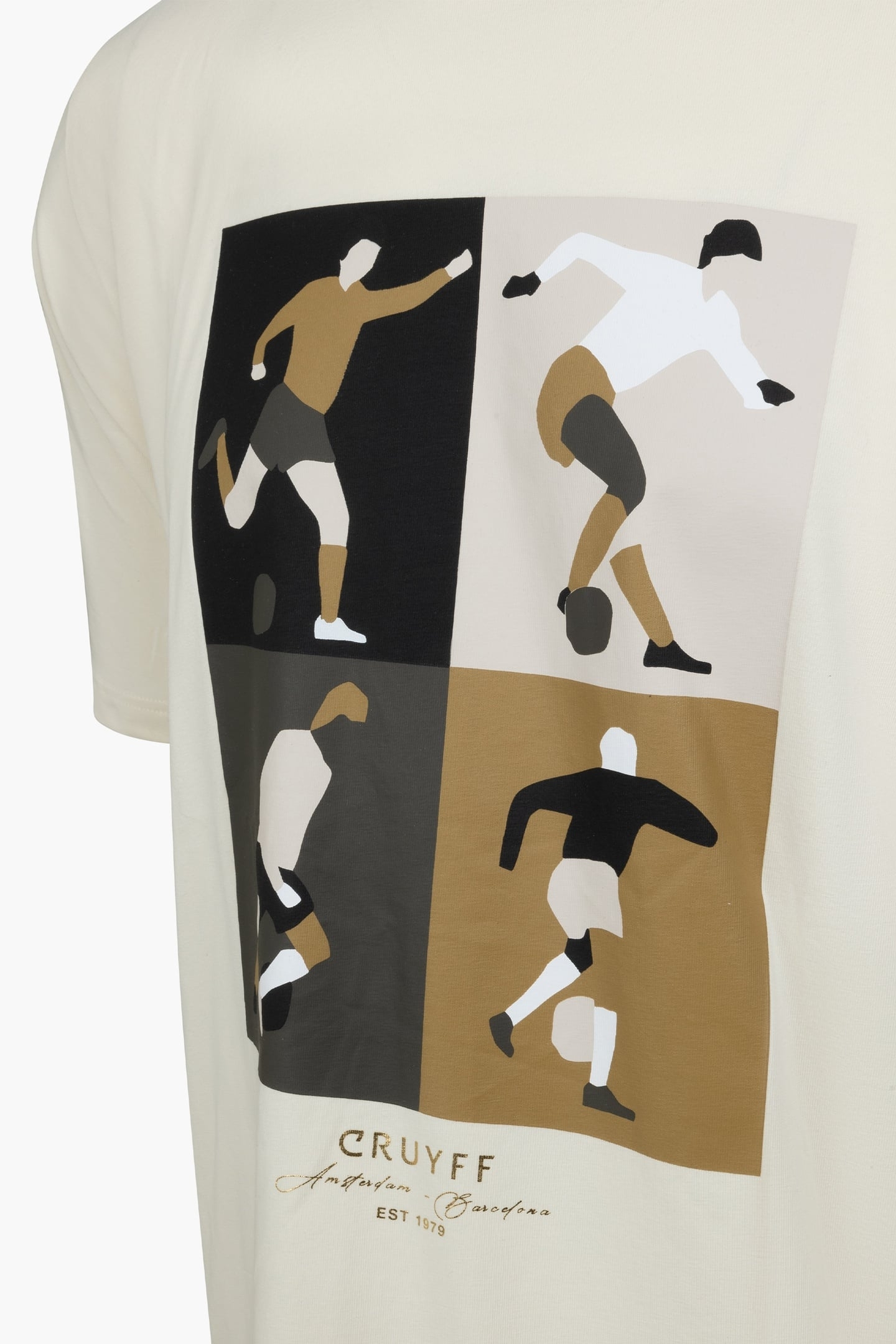 CRUYFF TURN TEE CREAM/GOLD 6
