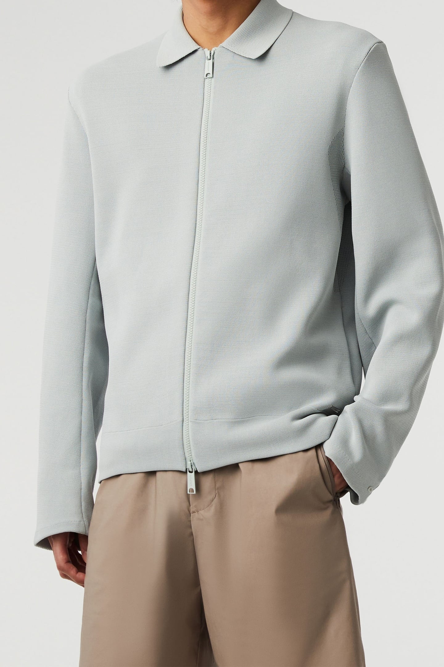 FANOA V1.Y8.01 FLAT-KNIT-JACKET SAGE 1