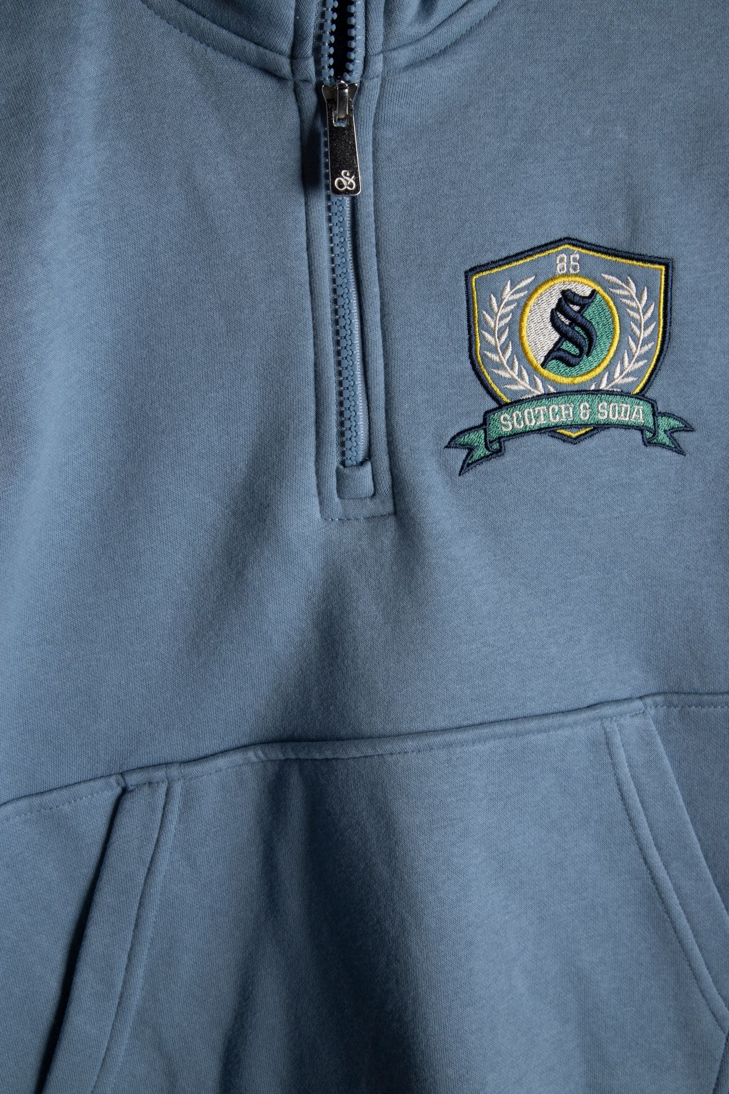 BOYS 1/4 ZIP & JOGGER SET SKY/PEWTER 3