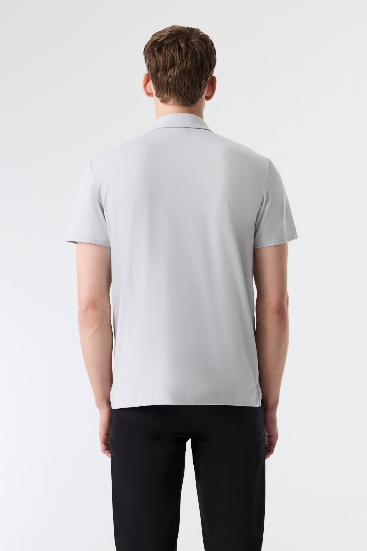 JOMAR V1.Y9.01 POLO SHIRT SHORT CLOUD GREY 2