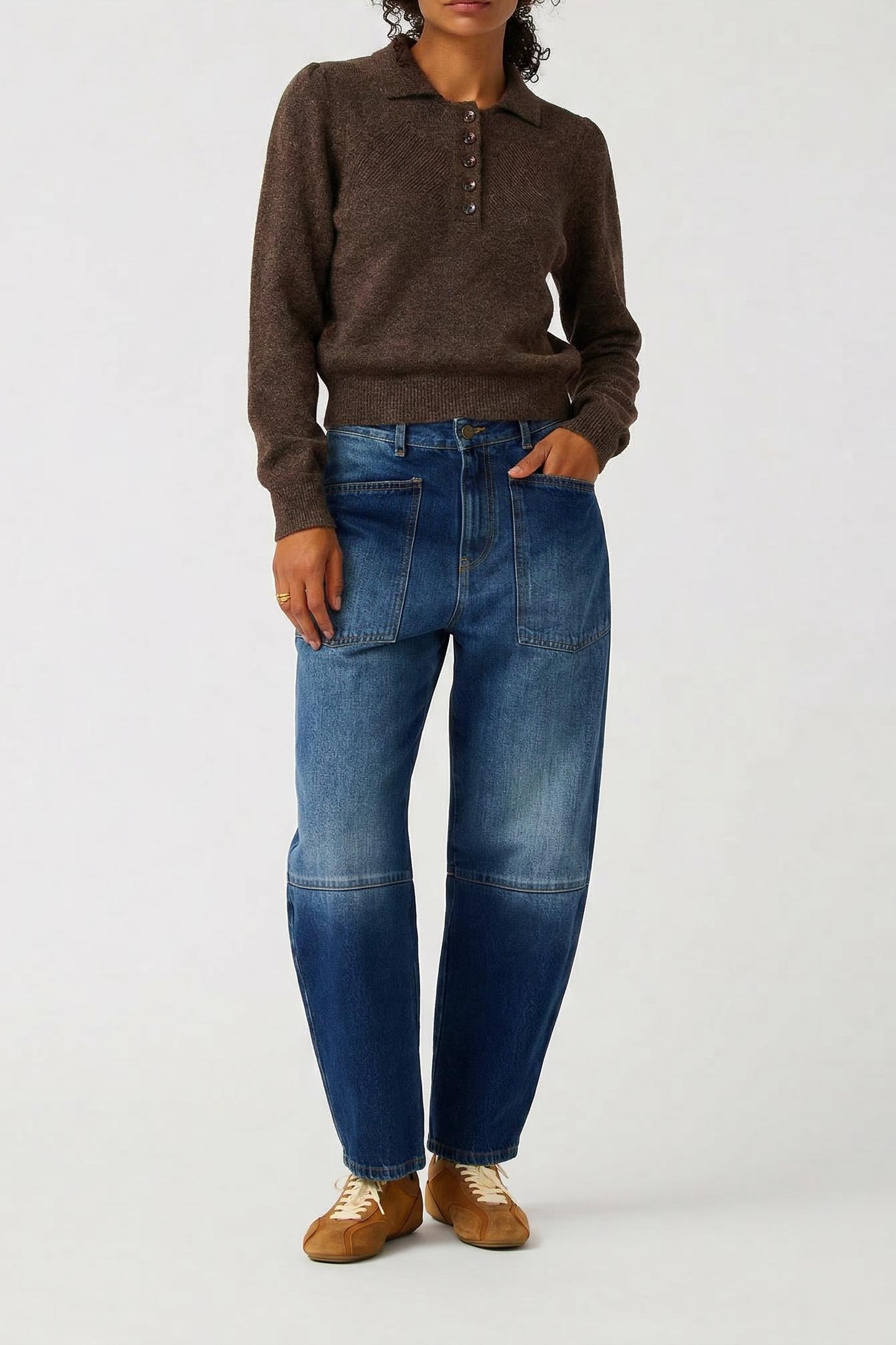 LOLA PULLOVER DARK BROWN 2