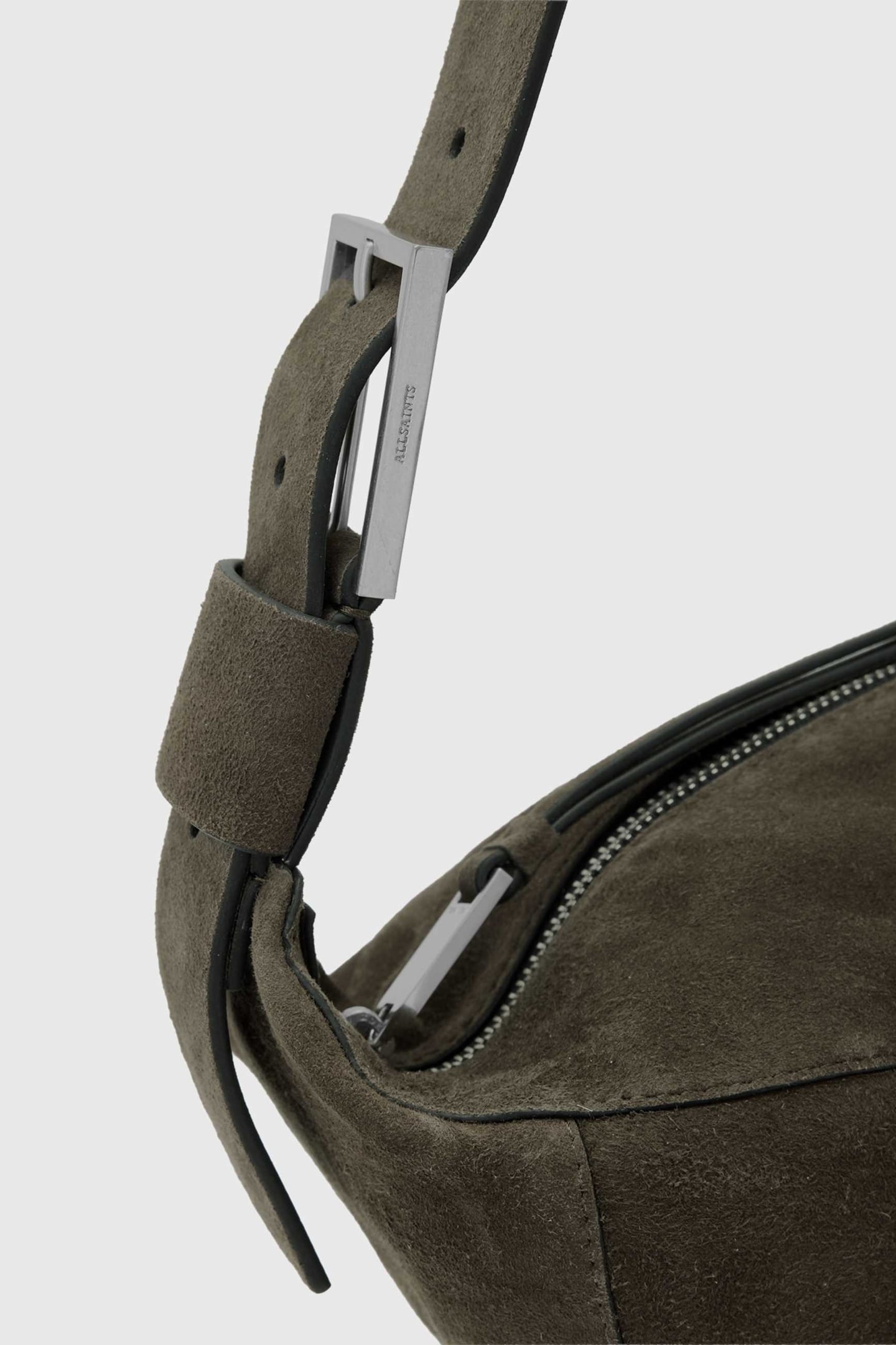 LUNA SUEDE SHLDR BAG OLIVE GREEN 4