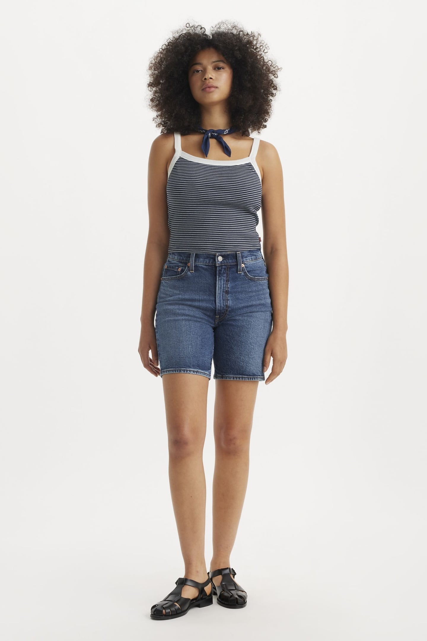 RIBCAGE BERMUDA SHORTS BLUE 3