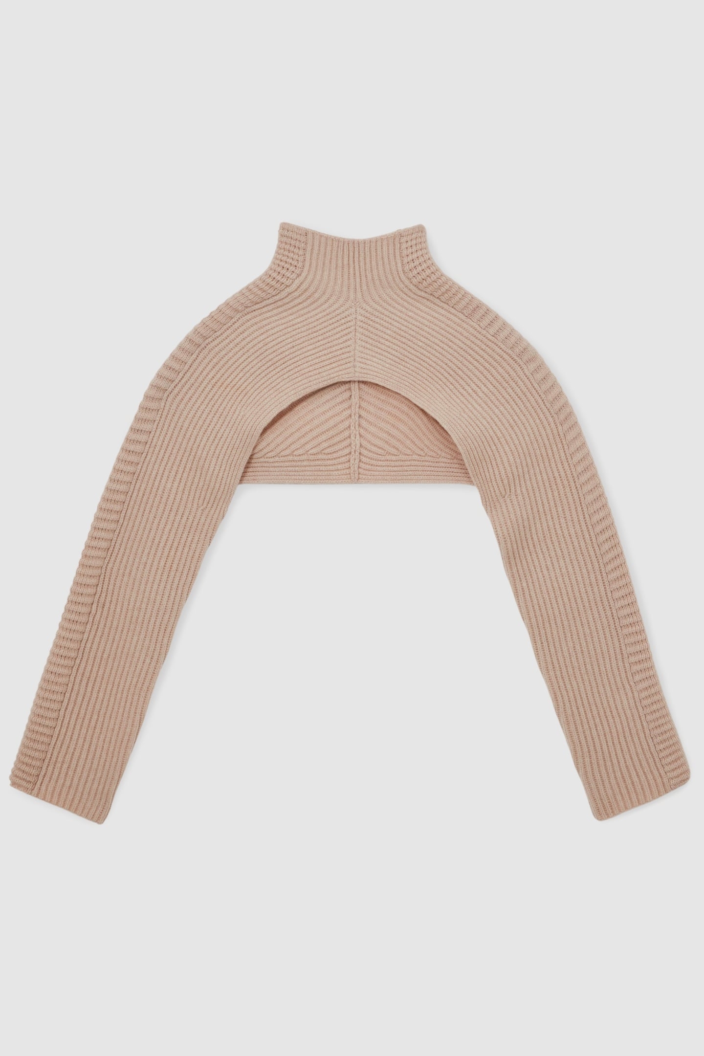 CROPPED TEXTURE JUMPER BLUSH PINK 3