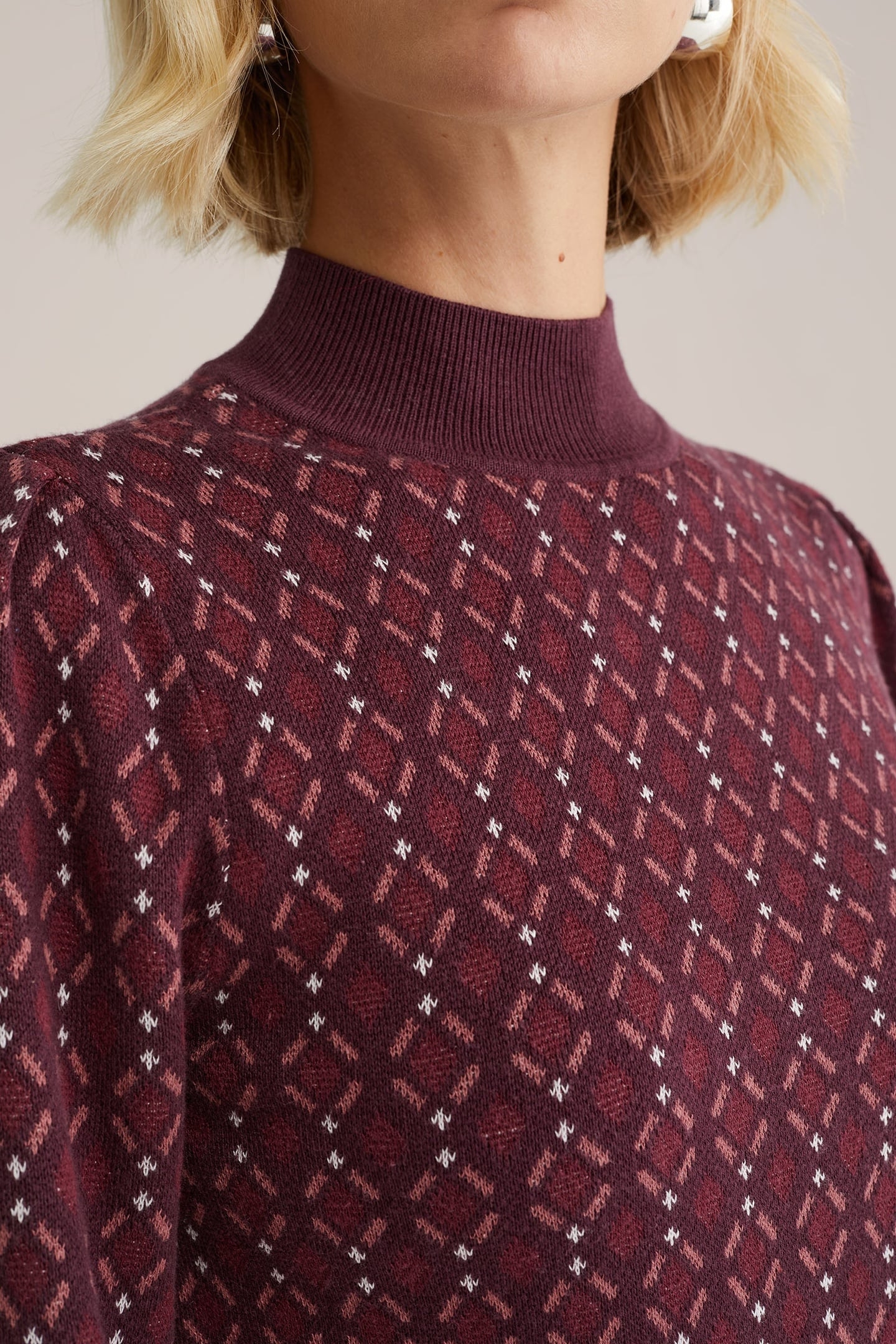 KNITTED PULLOVER VINTAGE RED 5