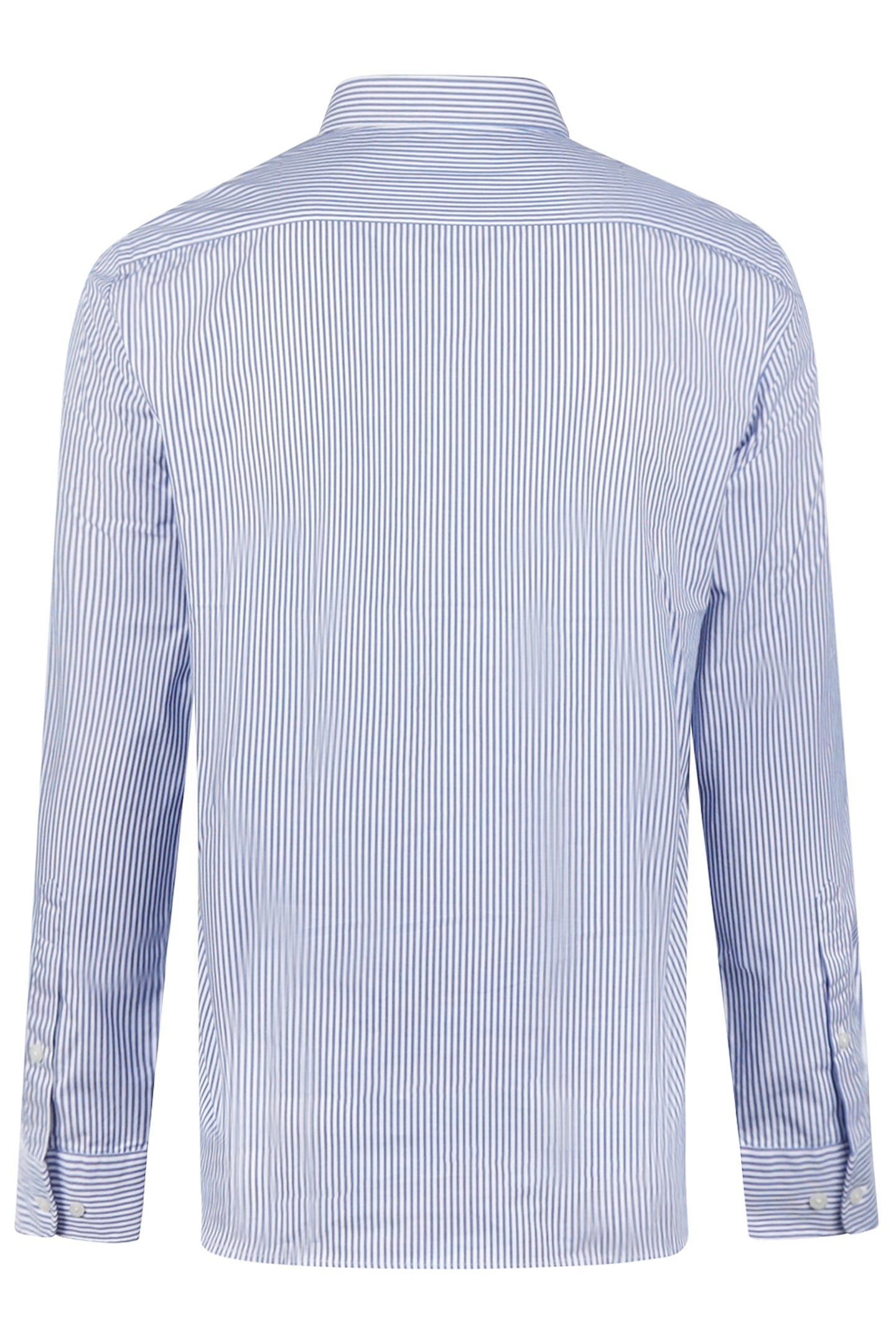 POPLIN STRIPE PEACHED SHIRT KOBALT 2