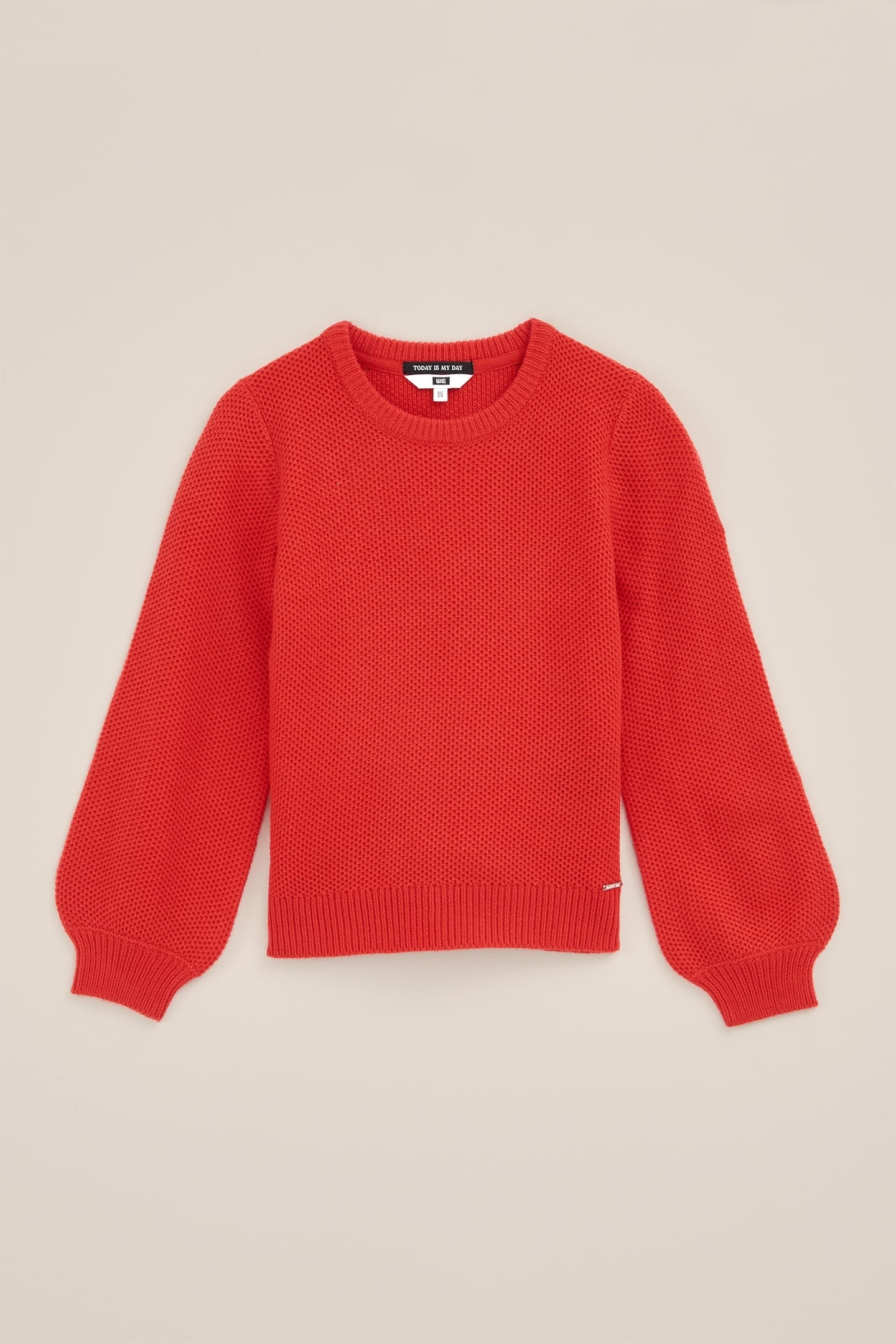 KNITTED PULLOVER BRIGHT RED 3