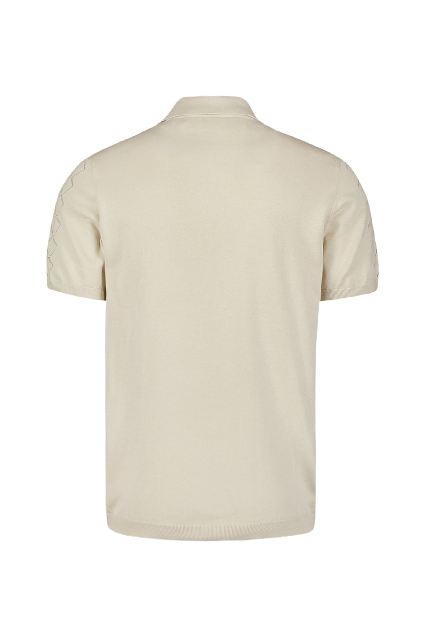 PULLOVER SHORT SLEEVE FULL BUTTON POLO SOLID JACQUARD CEMENT 6