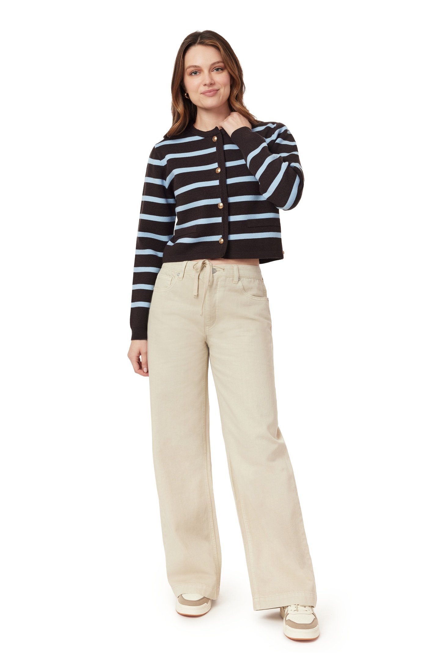 SWEATER HOT FUDGE/CERULEAN 1