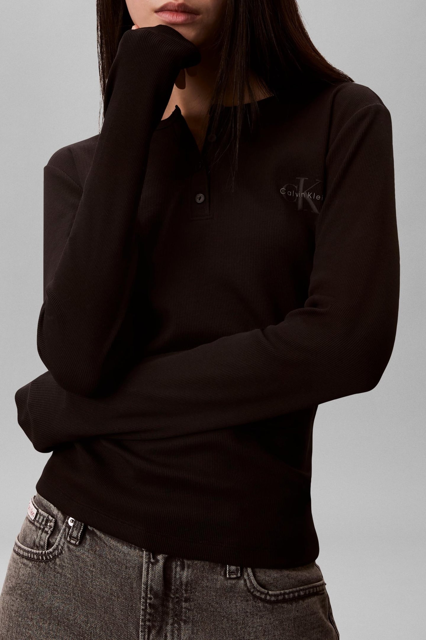 LS MONOLOGO CREW 2X2 BLACK 2