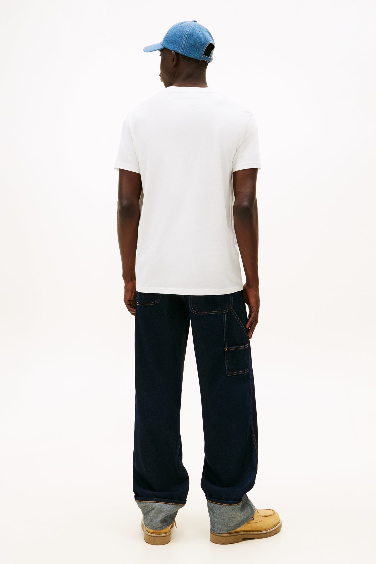 SLIM LINEAR SS T-SHIRT ECRU/DARK NIGHT NAVY 3