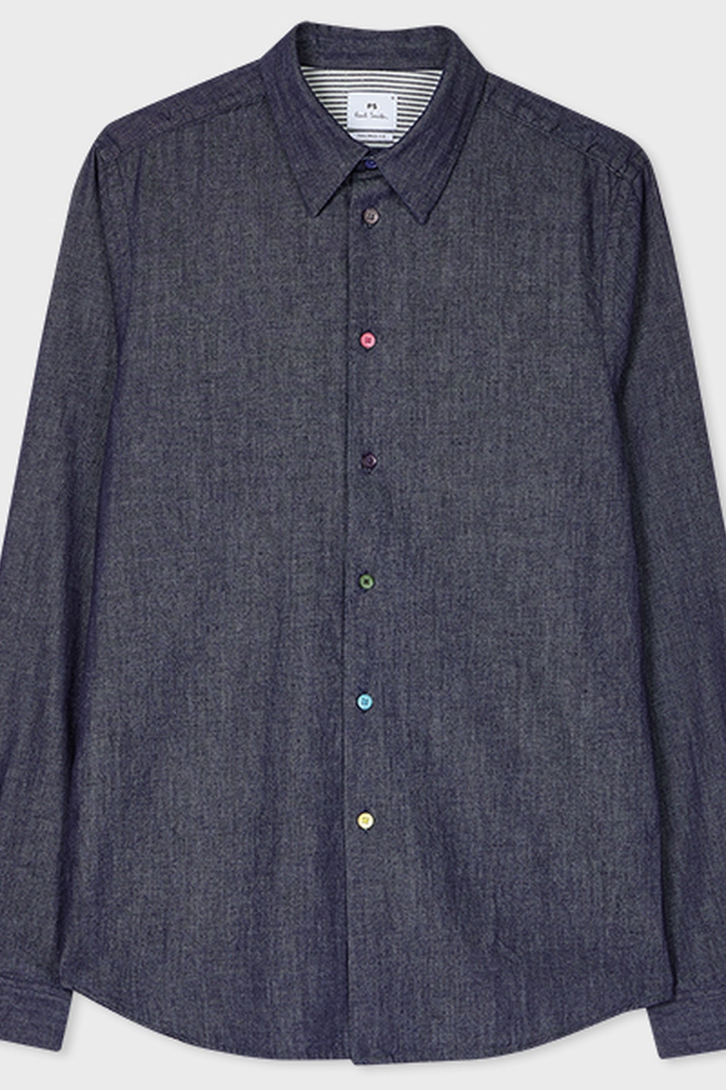 SHIRT LS TAILORED FIT RINSE WASH 5
