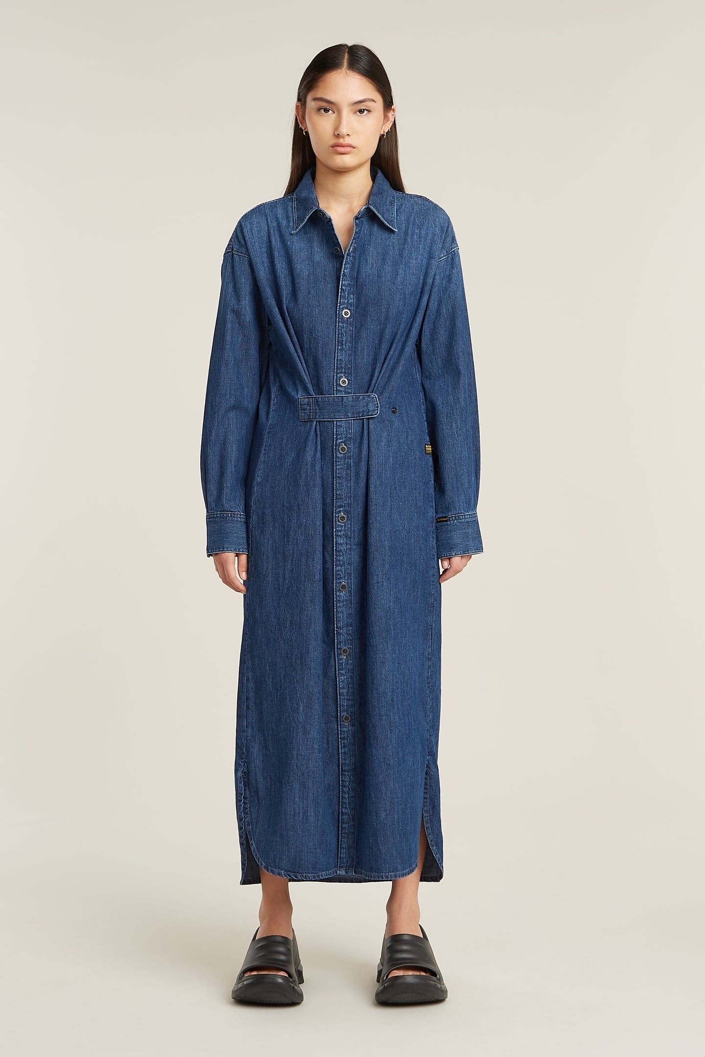 LONG TAB SHIRT DRESS L\S WORN IN WINDWARD 2