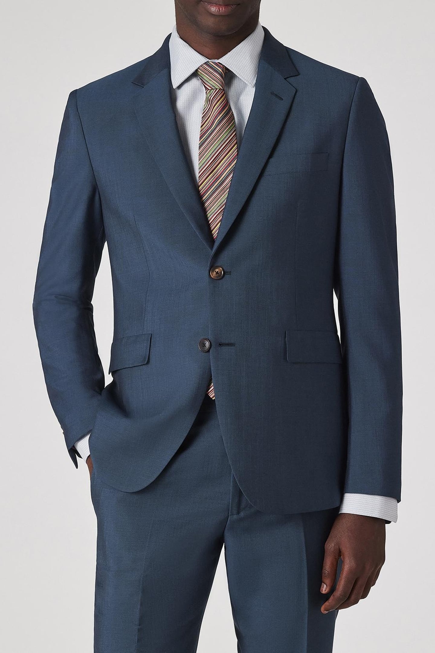 SLIM FIT 2BTN SUIT PETROL BLUE 1