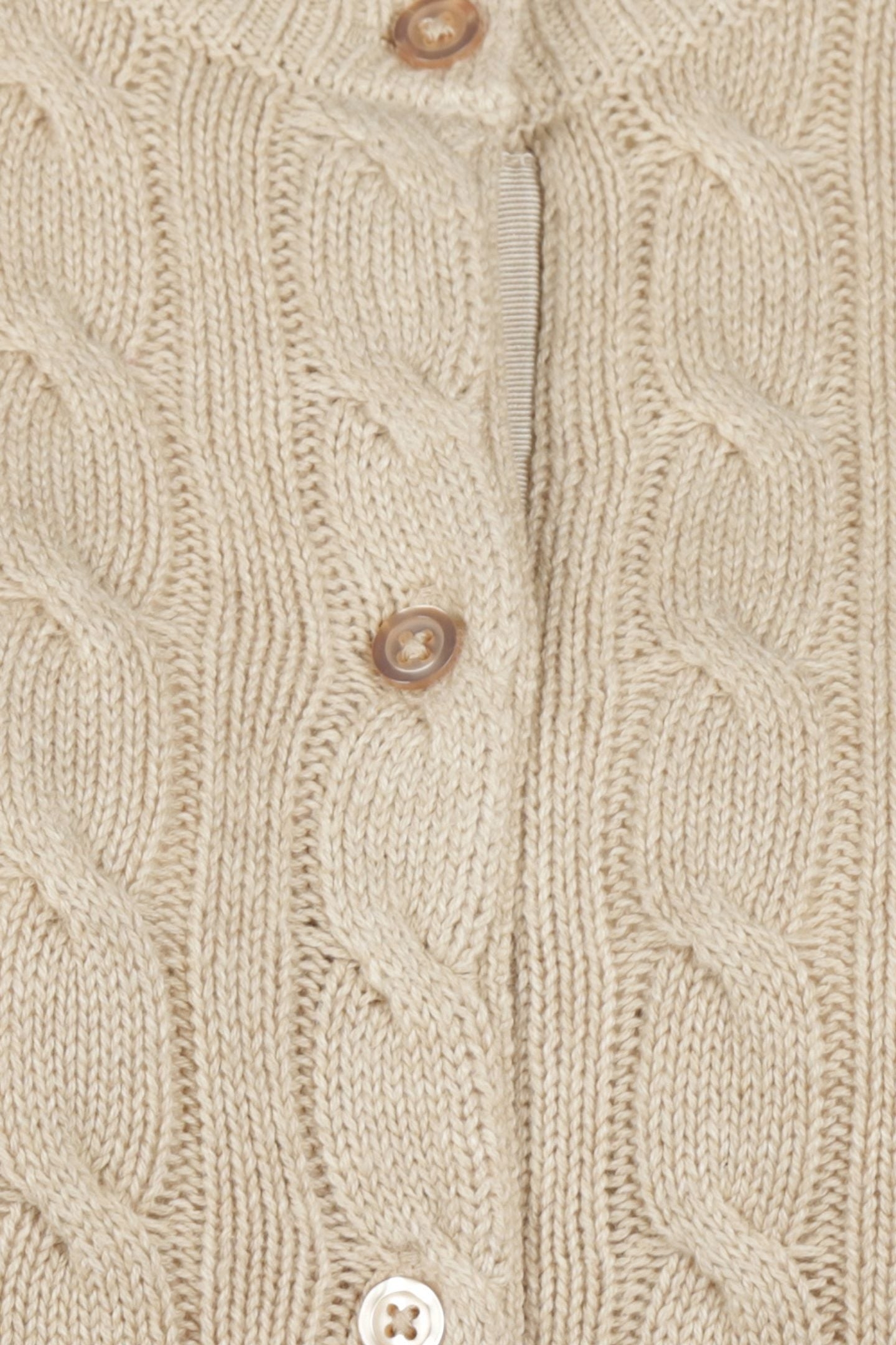 CABLE BUTTON CARDIGAN SAND 5