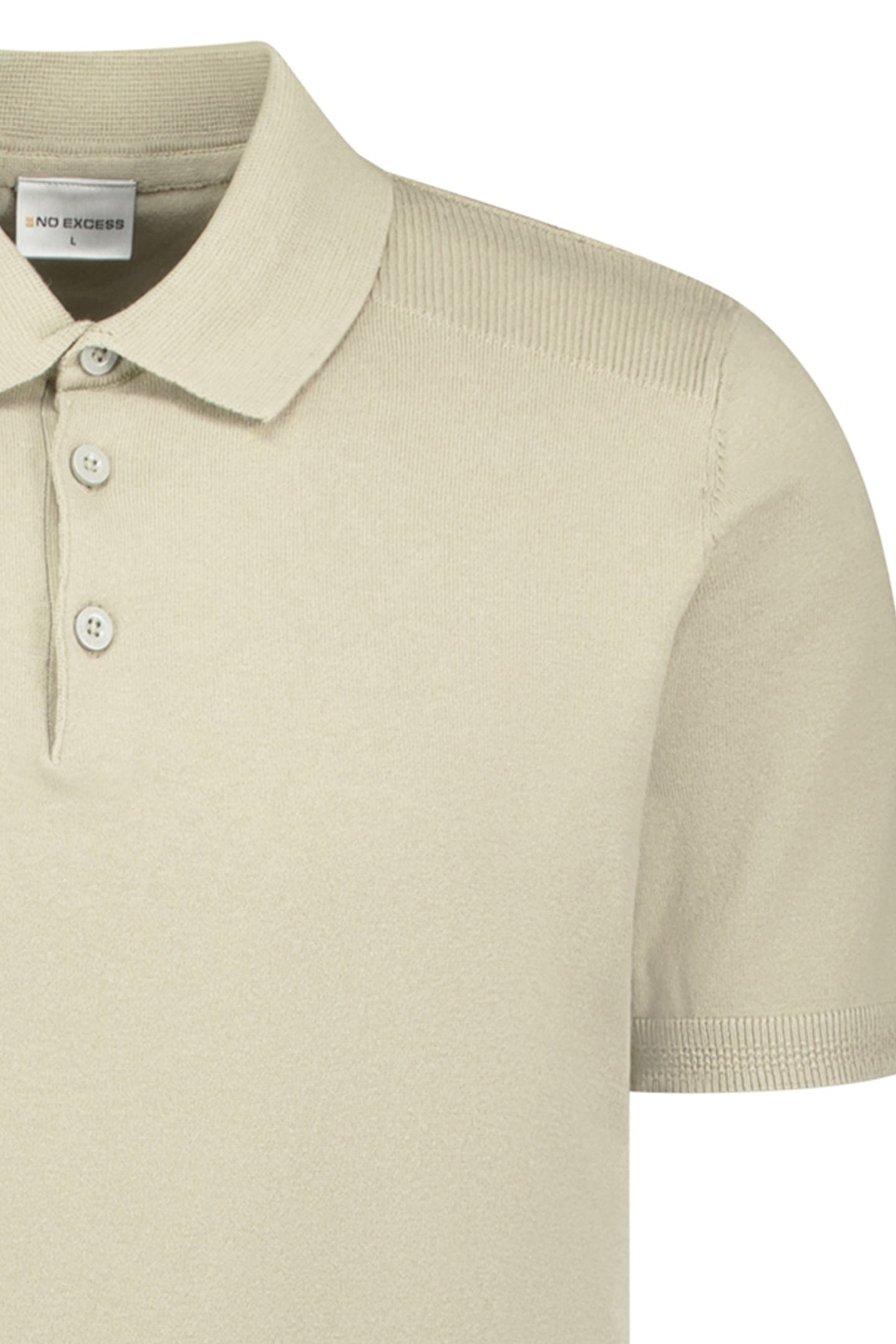 PULLOVER SHORT SLEEVE POLO BUTTON TAUPE 3