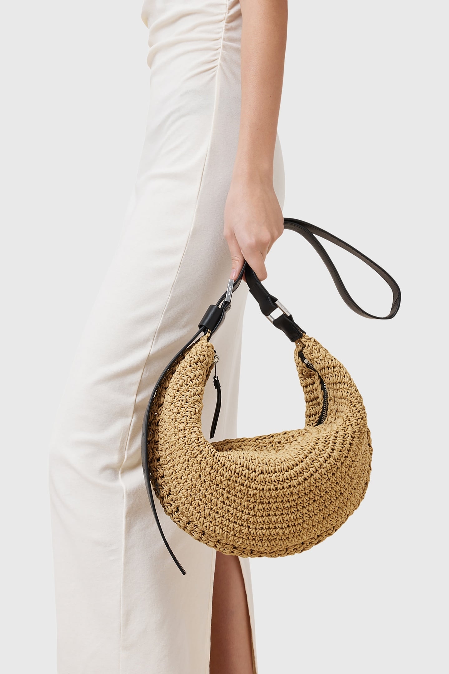 HALF MOON KNOT SHLDR NATURAL BROWN 6