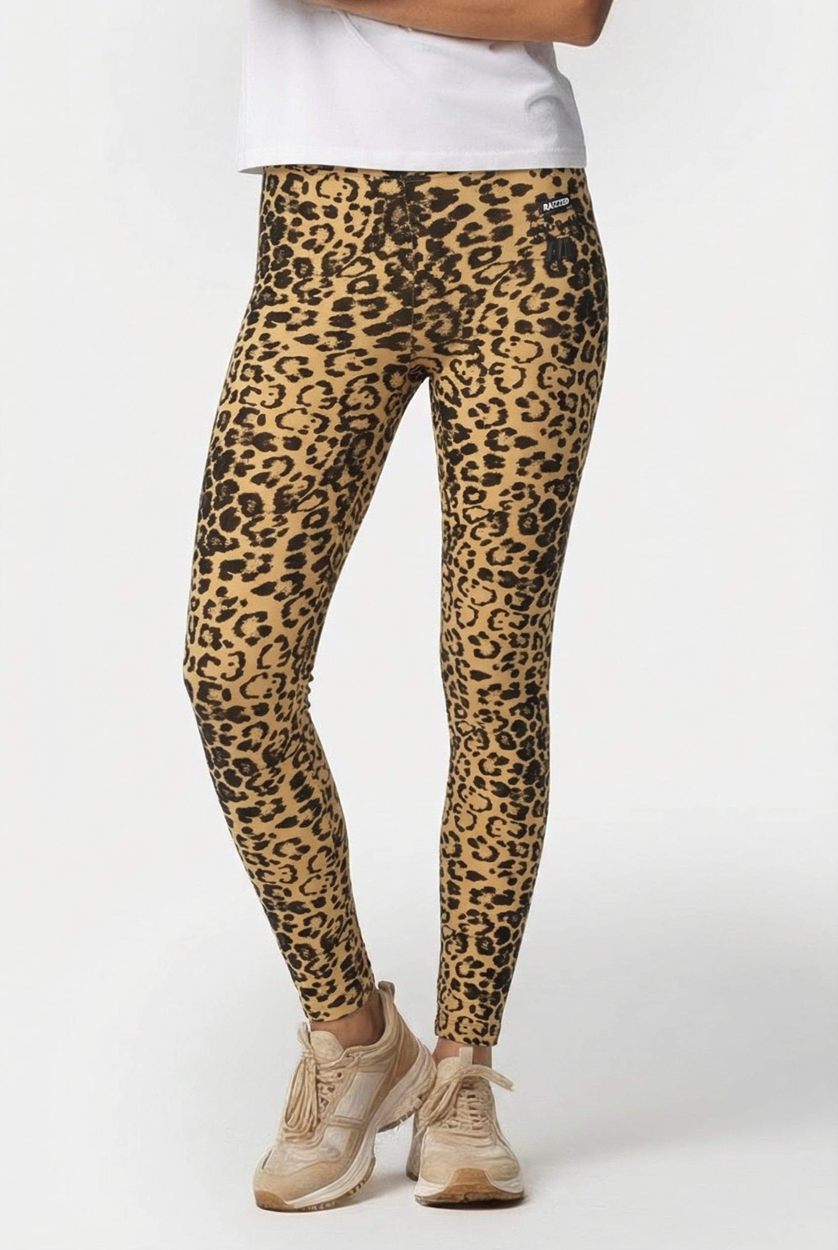 SHINNY LEGGING MULTICOLOR BROWN 1