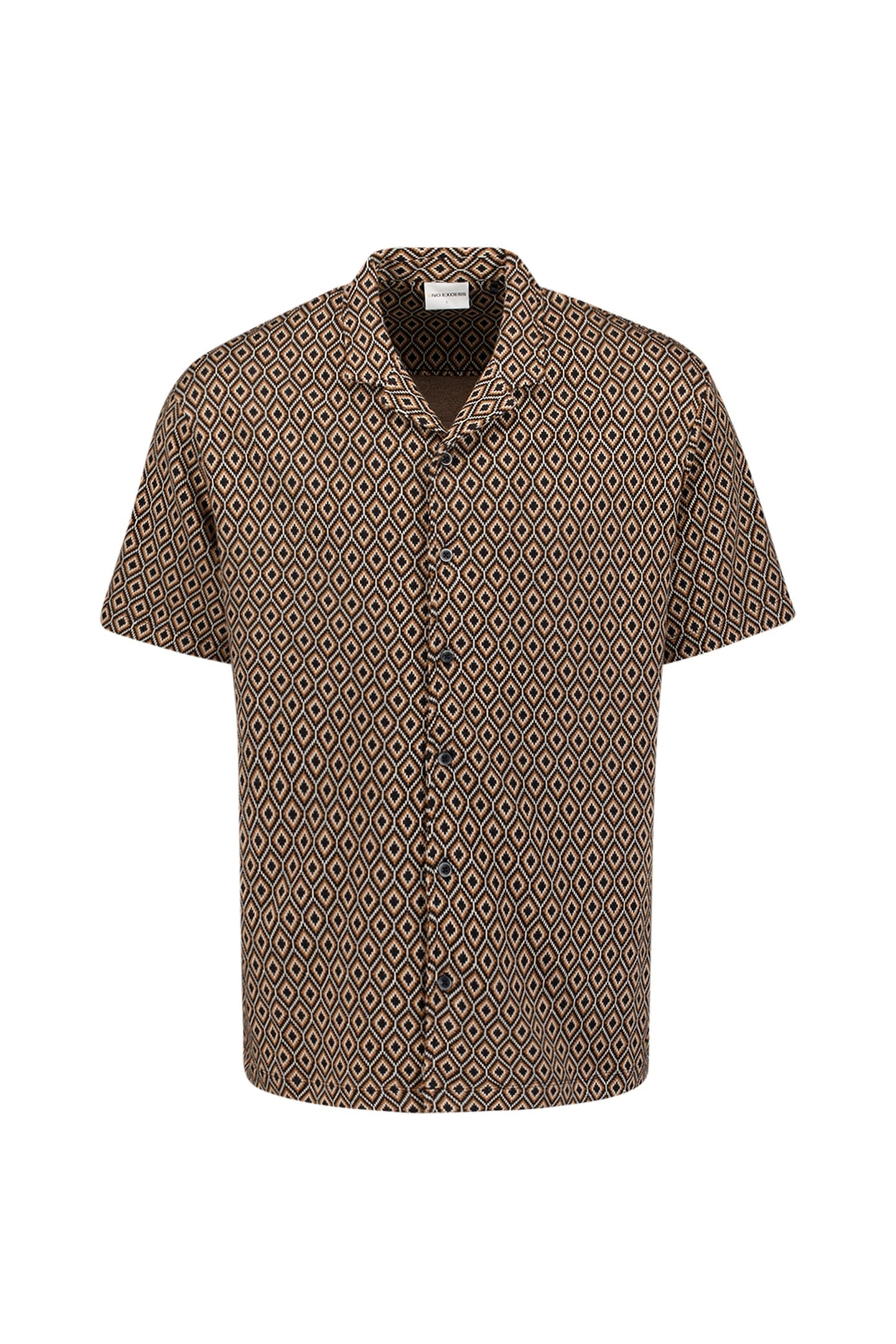 SHIRT SHORT SLEEVE JERSEY REVERS COLLAR ALLOVER PRINTED CARA 4