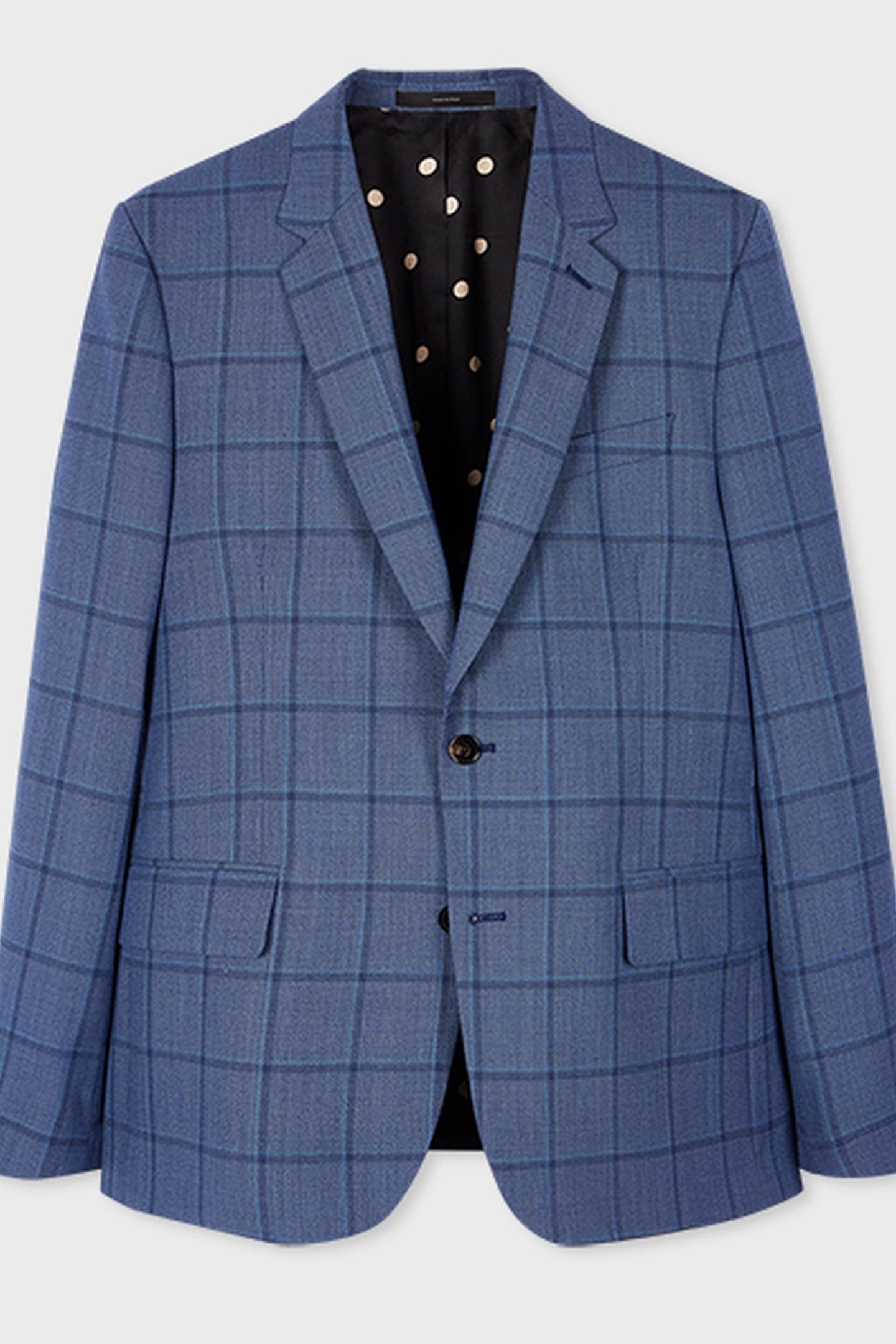 GENTS TAILORED FIT 2BTN JACKET PETROL BLUE 5