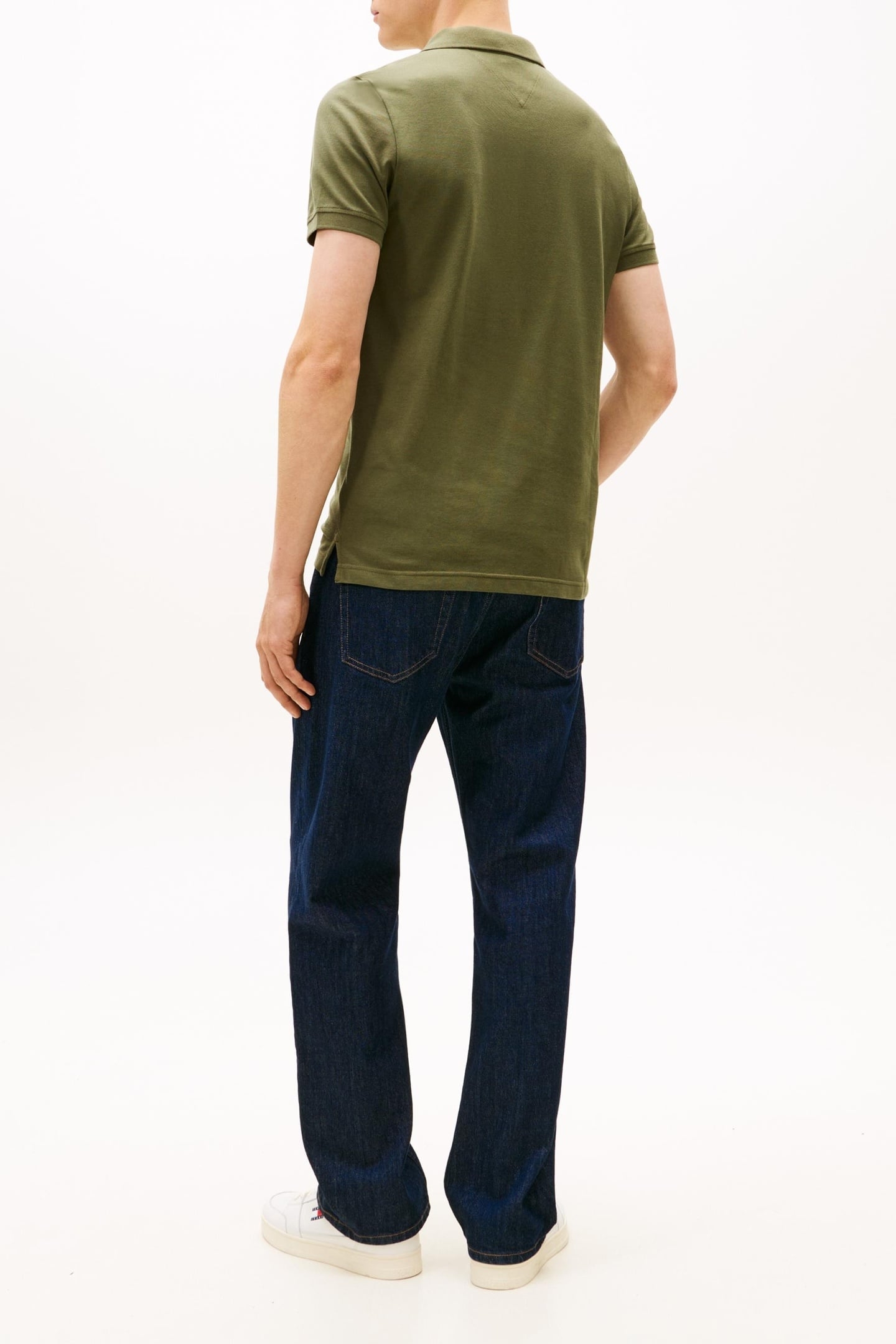 SLIM PLACKET POLO DARK GREENERY 2